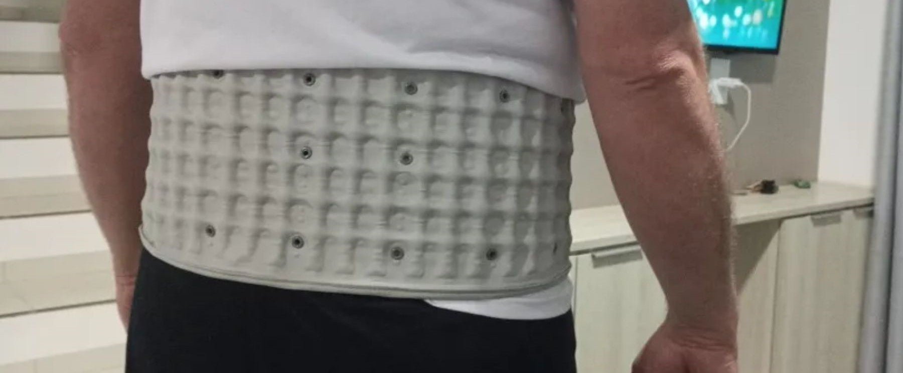 decompressie brace voor onderrugpijn hernia, wervelpijn, zenuwpijn.