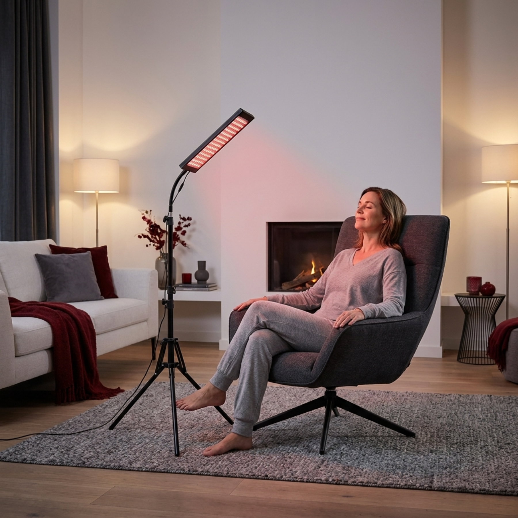 Infrarotlampe - 850 & 660 NM Rotlichttherapie - Mit Standard