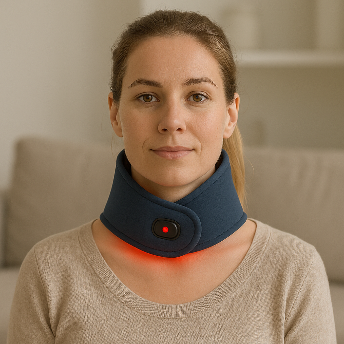 2 infrarood therapie brace voor nekwervels, nekpijn, nek hernia artrose nek rechte-rug