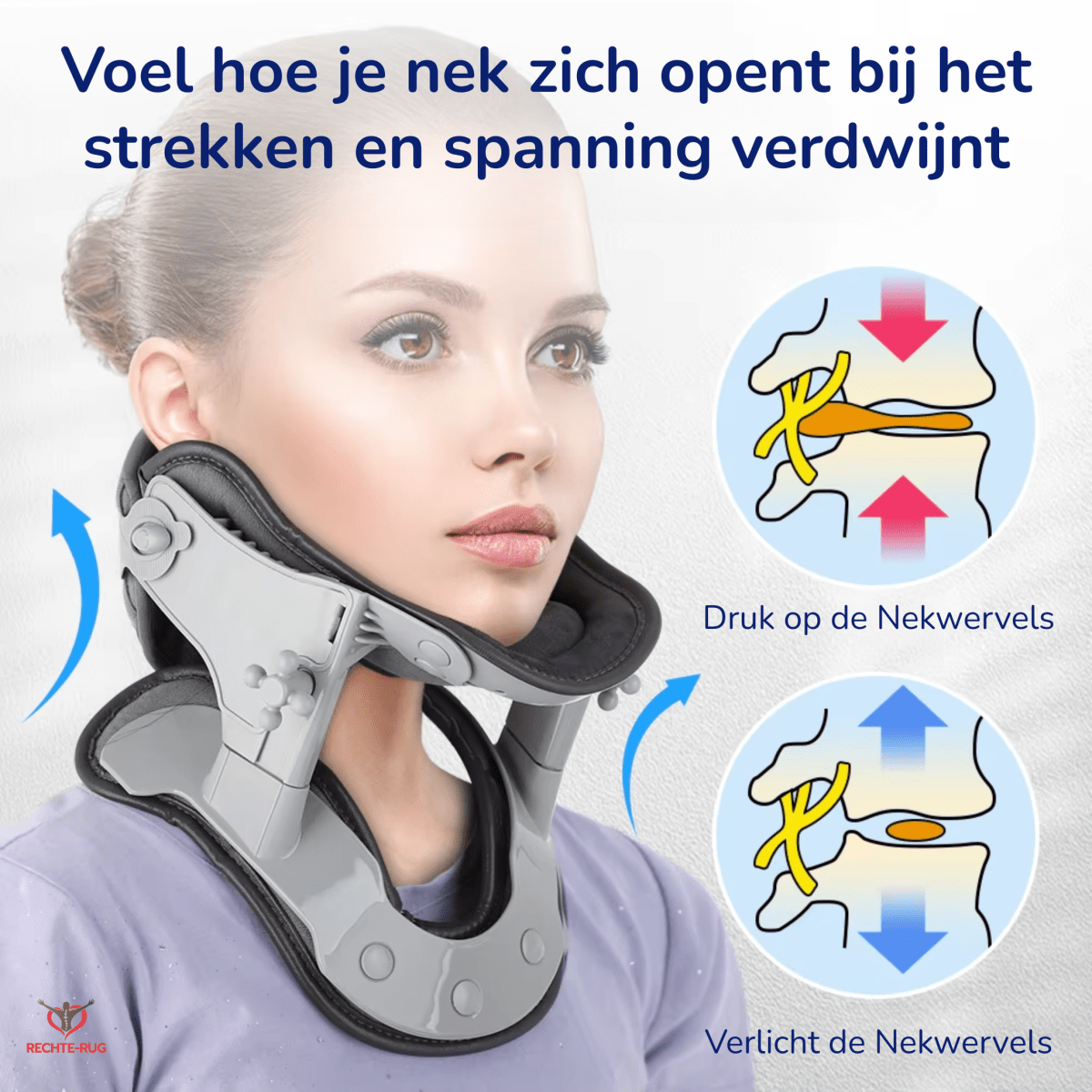 Nek Tractie - met Verwarming - Verlicht en Ontspan Nekwervels