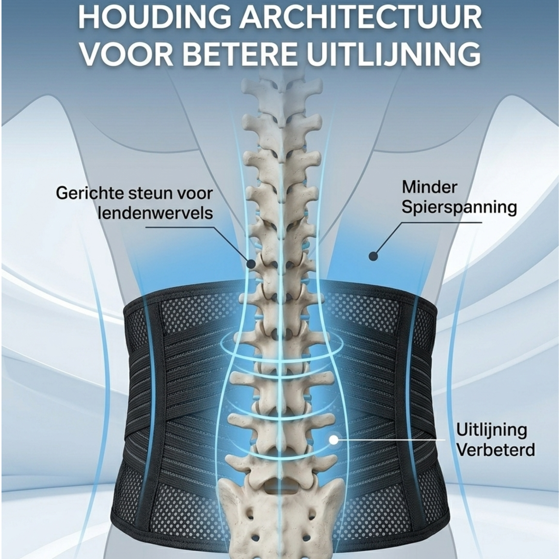 Luchtige Zomer Onderrug Brace - Frisse Steun