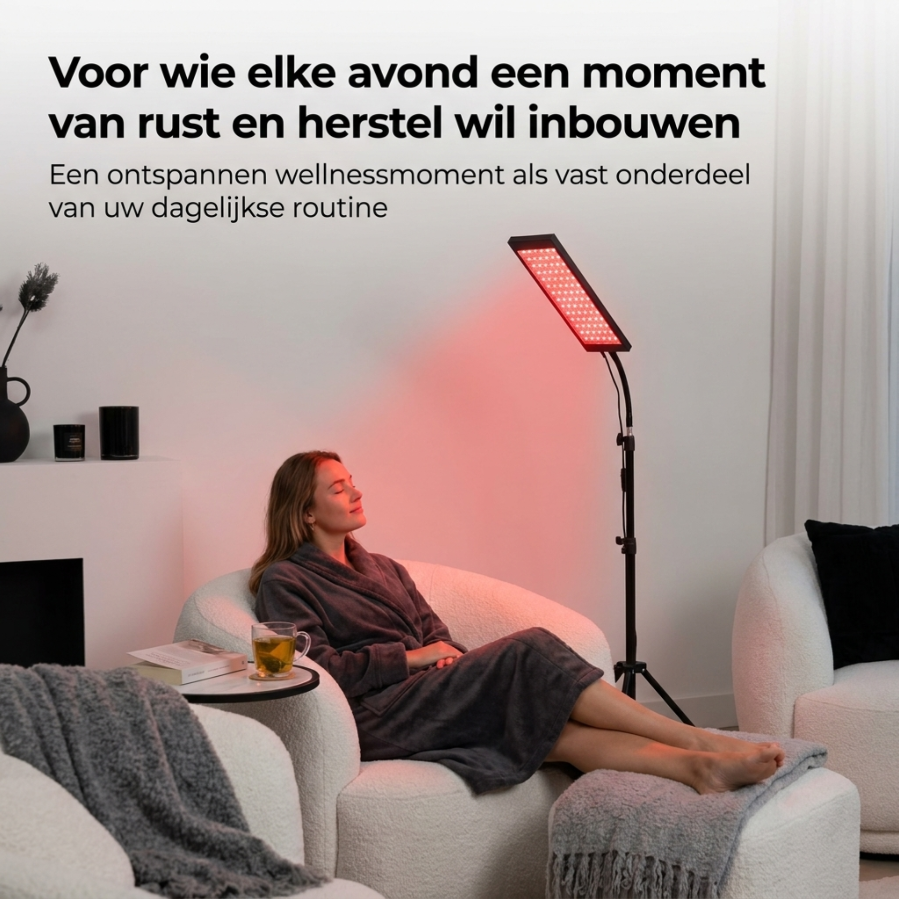 Infrarotlampe - 850 & 660 NM Rotlichttherapie - Mit Standard