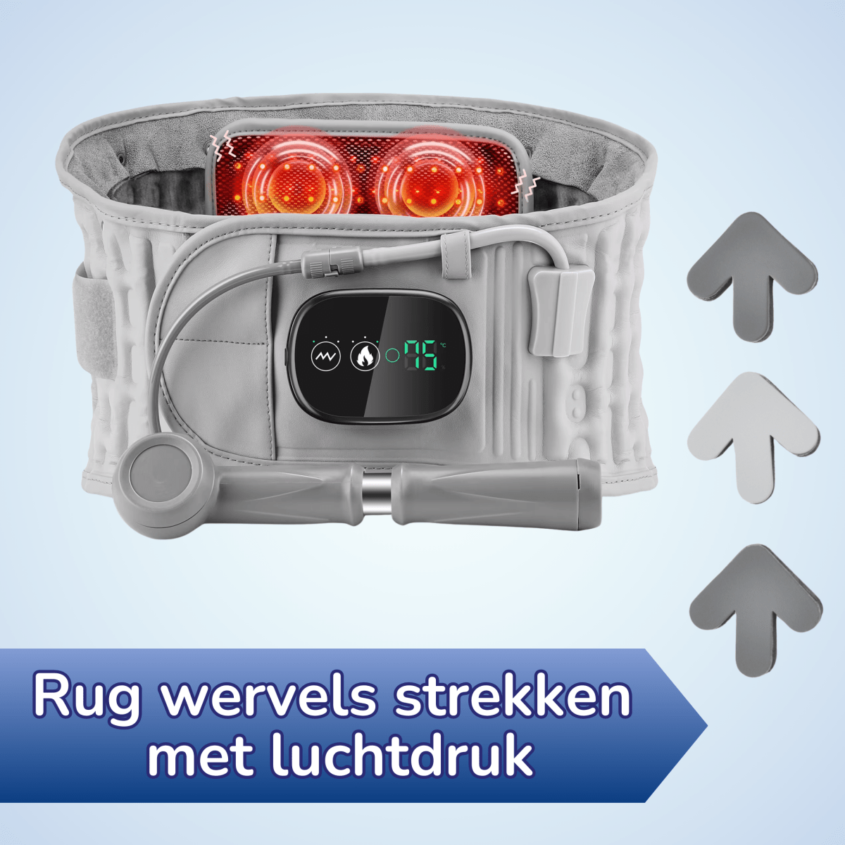 decompressie brace therapie rug strekken tegen rugpijn hernia ischias spit onderrug pijn rugpijn rugband rugbrace rechte-rug.nl rechte rug brace verlichting werkt echt