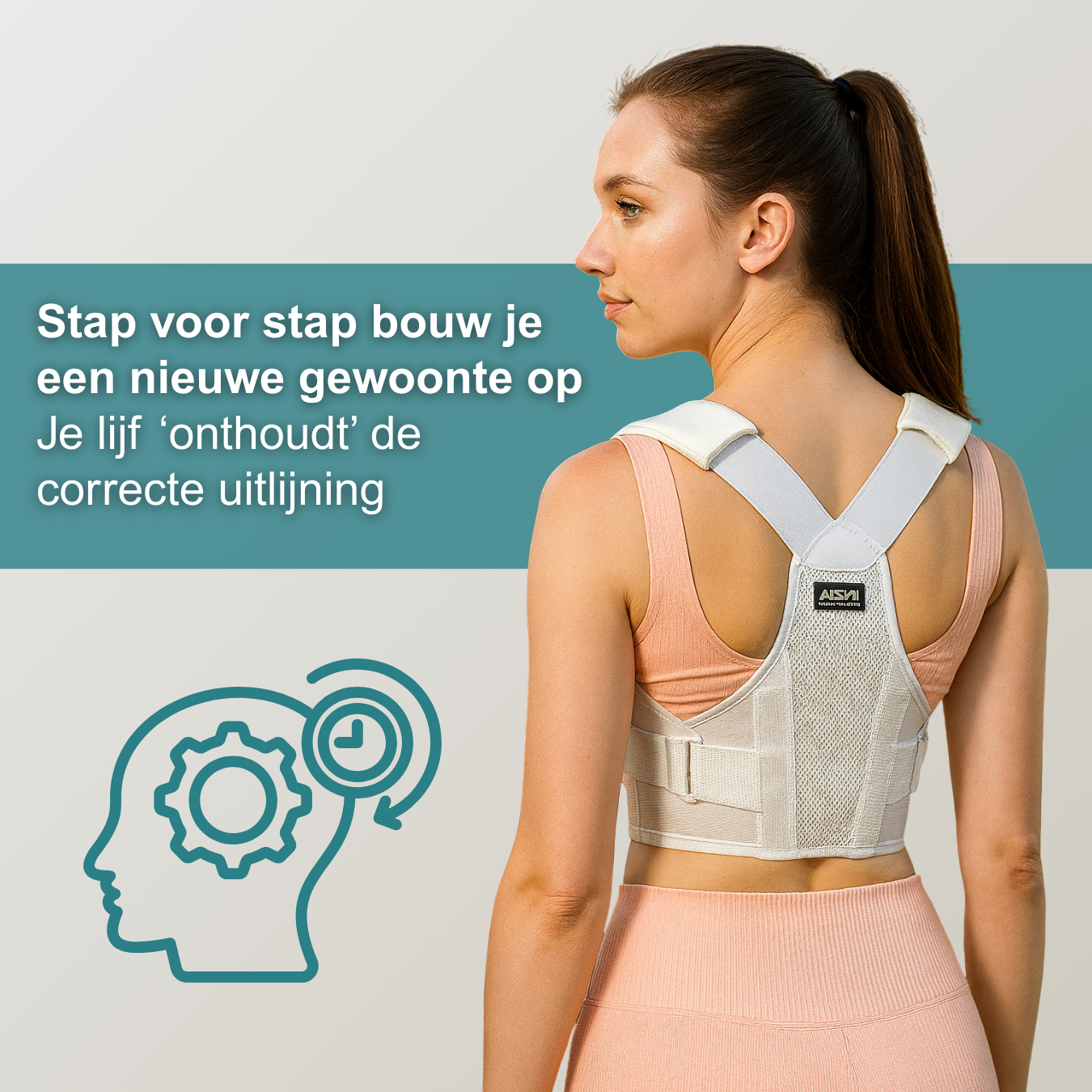 rechte rug postuur corrector voor dames postuurfix correctie
