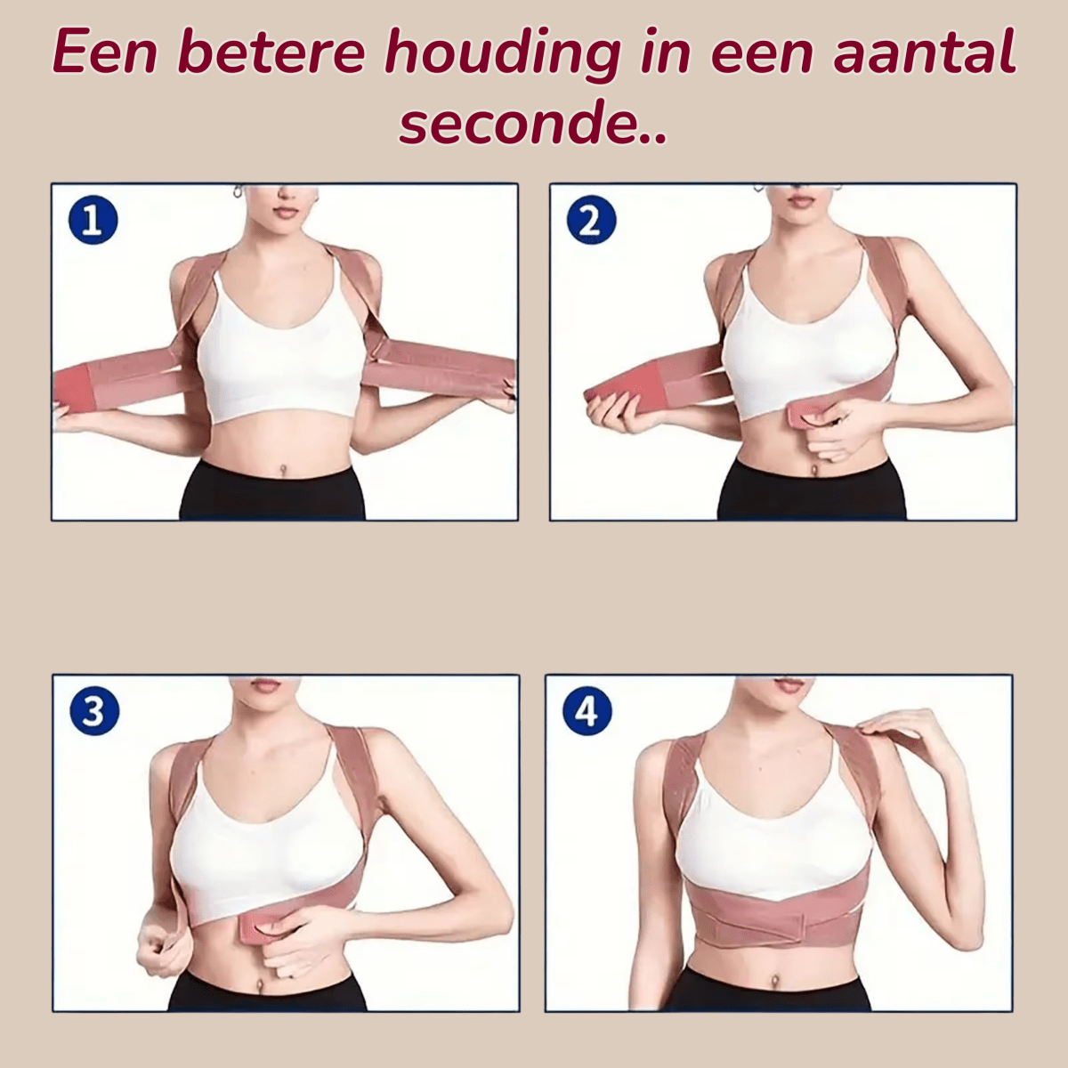 dames postuur brace rechte-rug.nl rechte rug brace postuur corrector rugband dames vrouwen