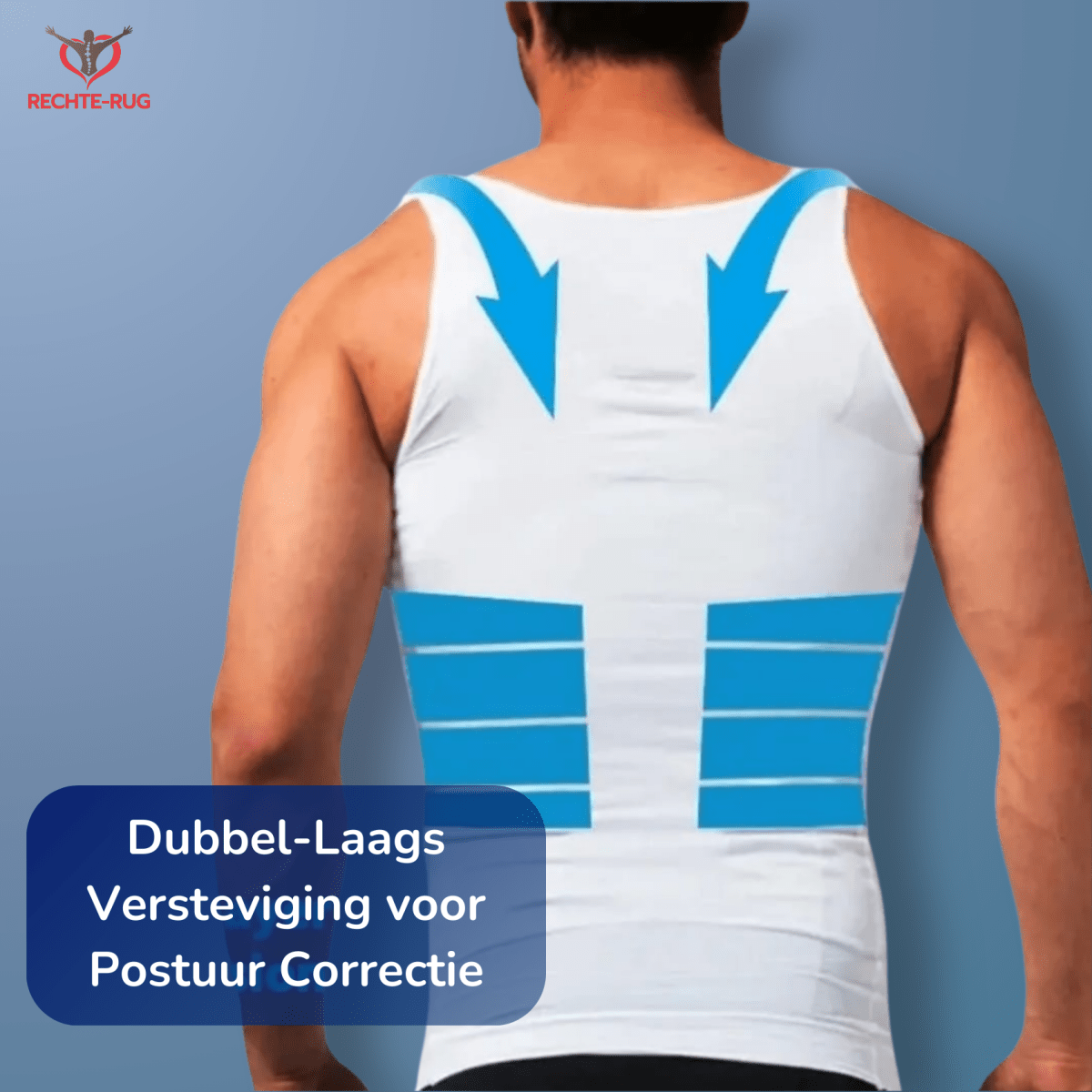 PerfectPostuur - Compressie Hemd - Slank en Recht Postuur - Heren