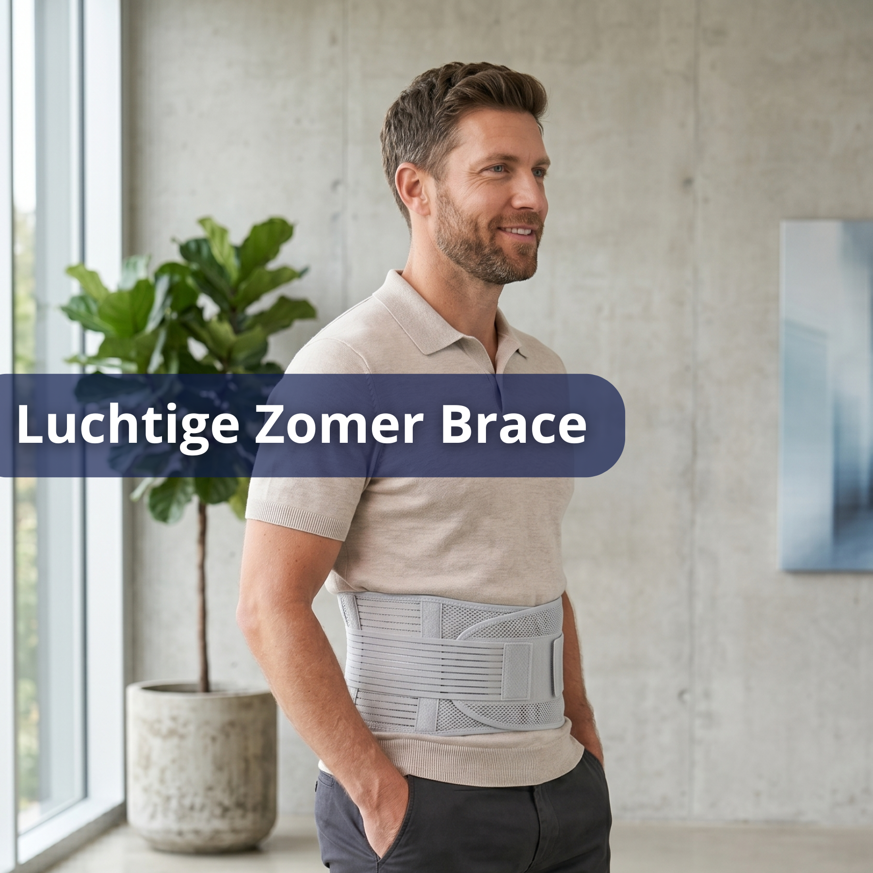 Luchtige Zomer Onderrug Brace - Frisse Steun