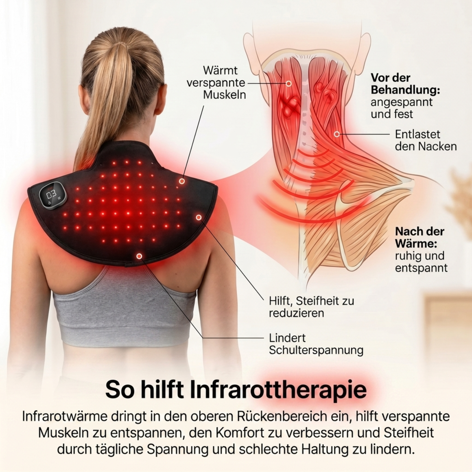 Infrarood Therapeutische Bovenrug Brace