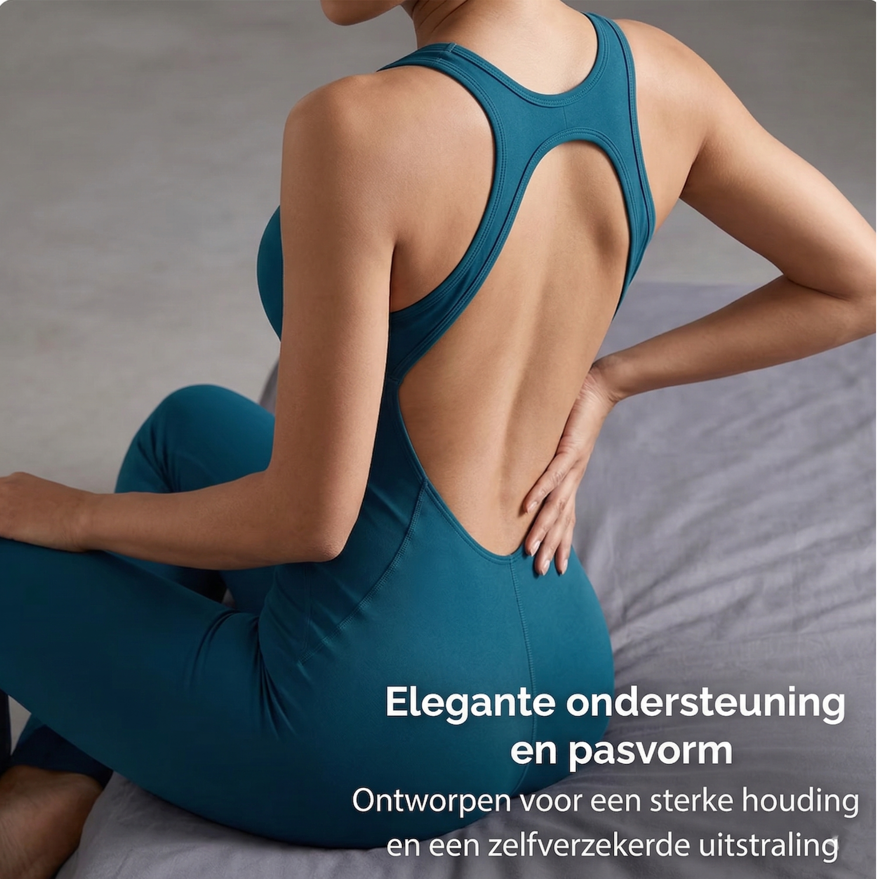 rechte-rug.nl Dames postuur pak met slimme compressie. Voor meer steun, een rechte houding en een verzorgde uitstraling.