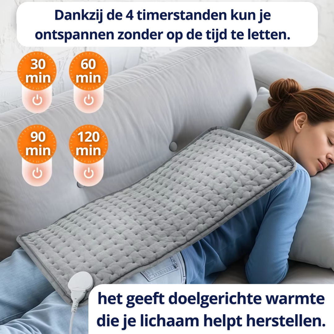 Verwarmingskleed – Diepe Warmte, Hulp bij Ontspanning