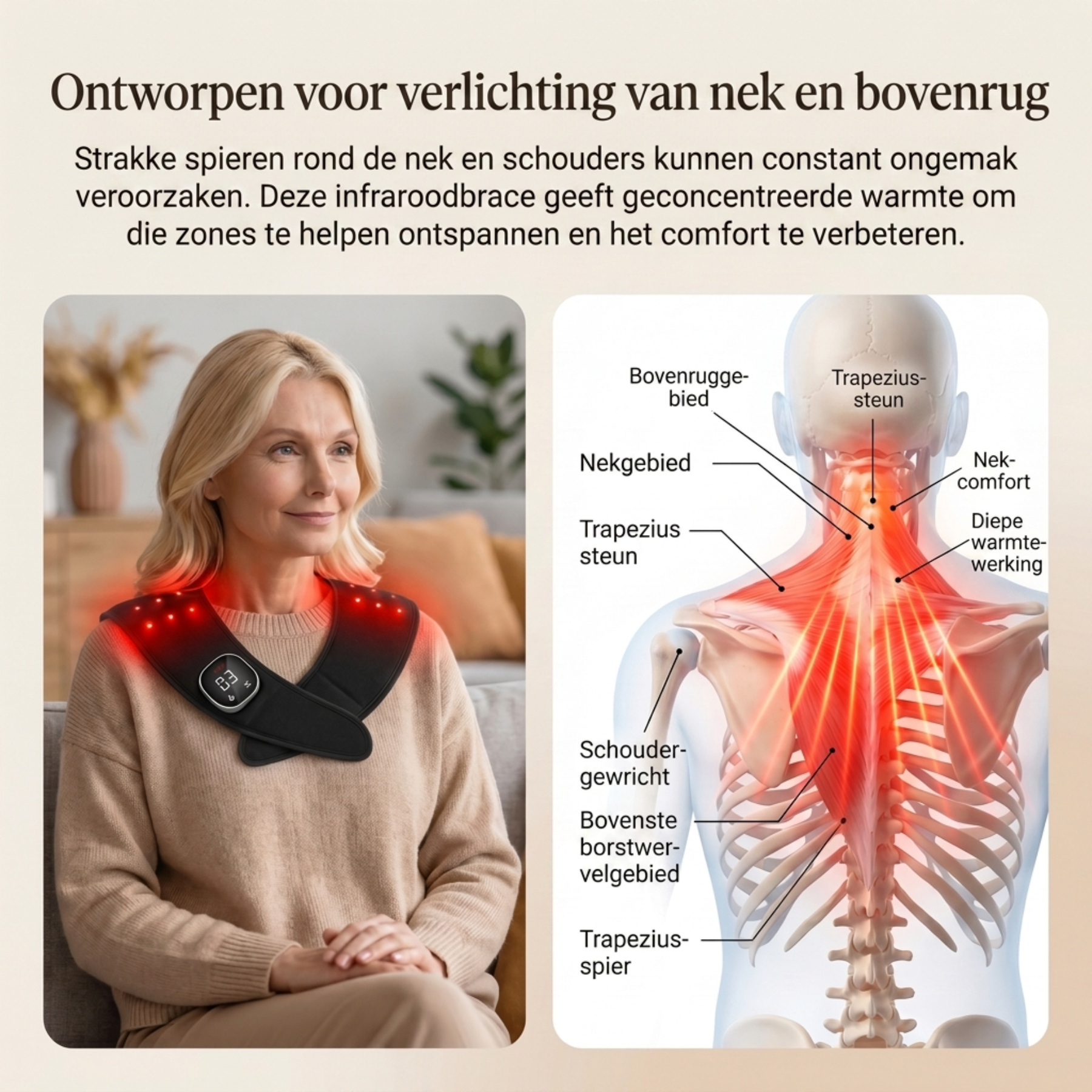 Infrarood Therapeutische Bovenrug Brace