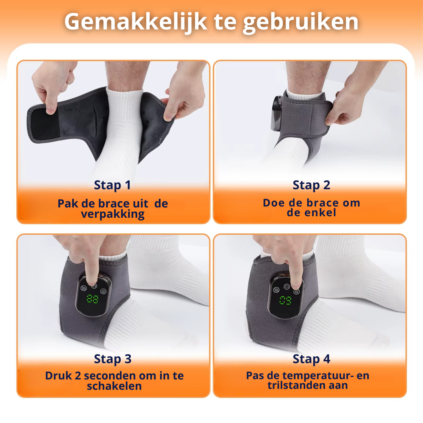 Enkel Brace - Verwarming en Massage