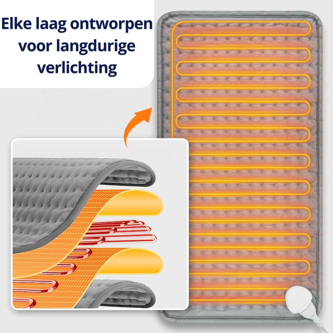 Verwarmingskleed – Diepe Warmte, Hulp bij Ontspanning