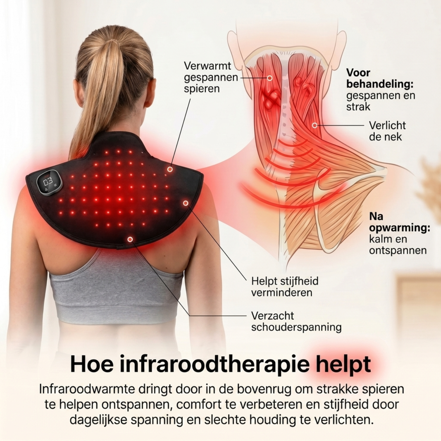 Infrarood Therapeutische Bovenrug Brace