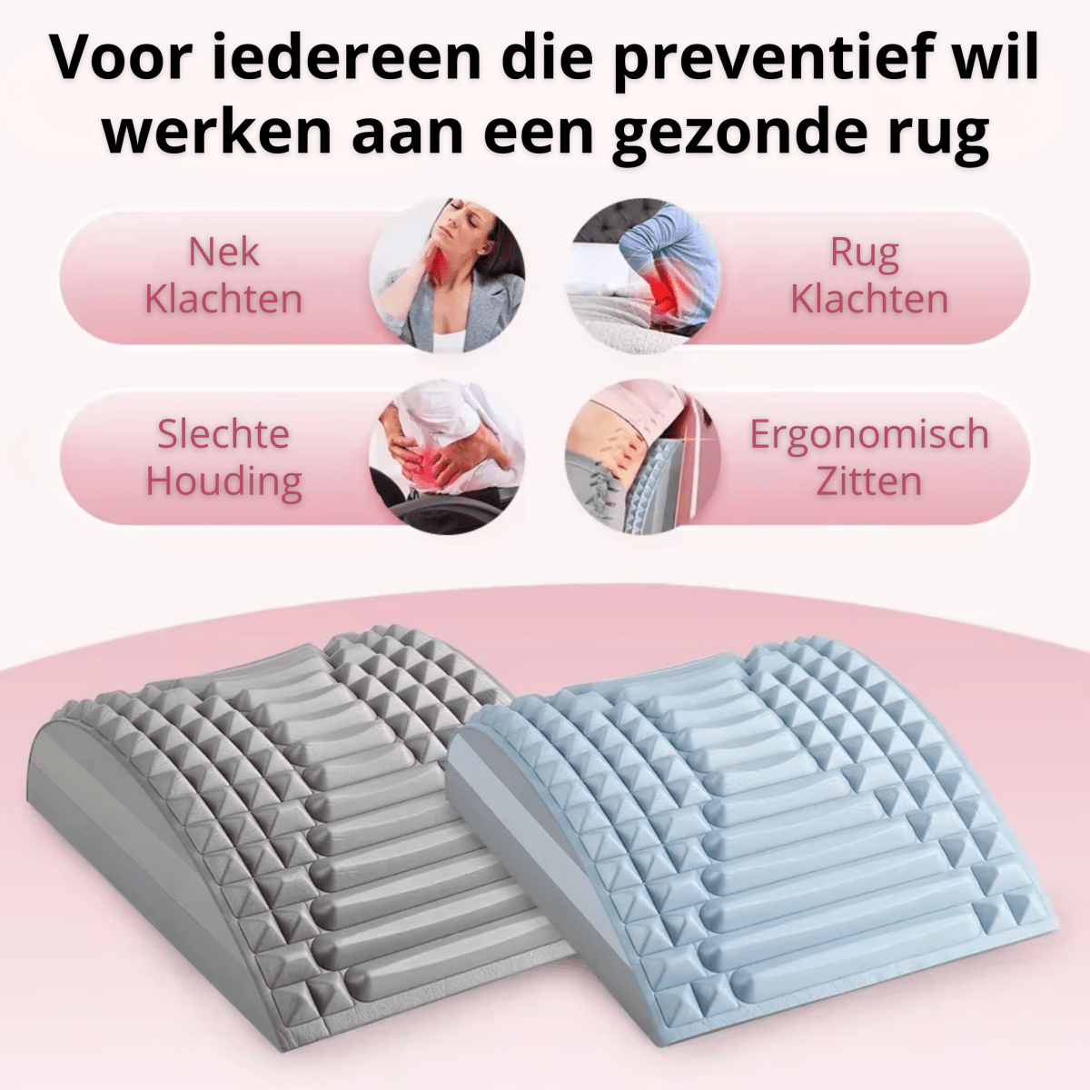 Onderrug Stretch Kussen - 26° Hoek: Verlicht Drukpunten Zonder Overstrekking