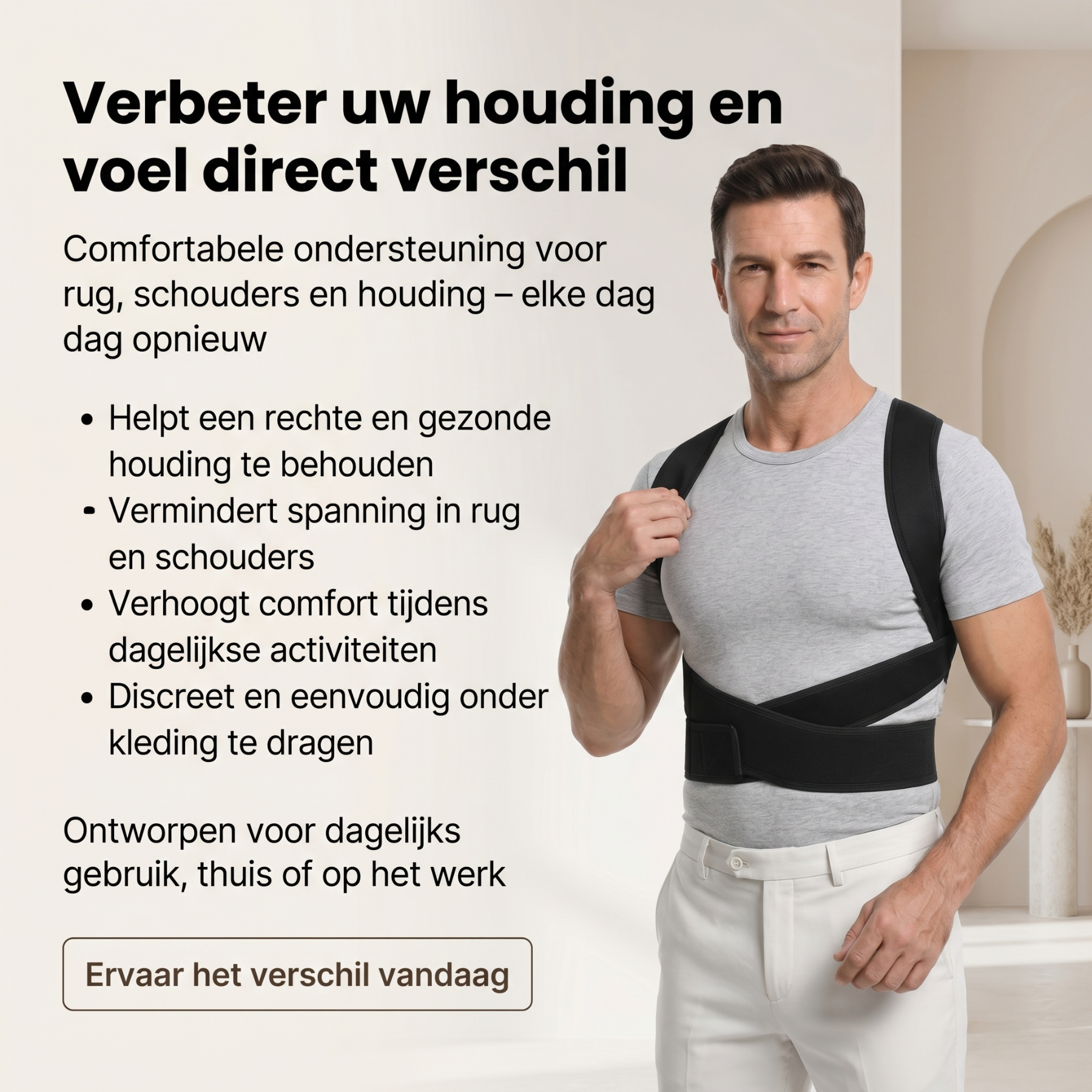 ActivePosture - Postuur Correctie Brace - Op Maat