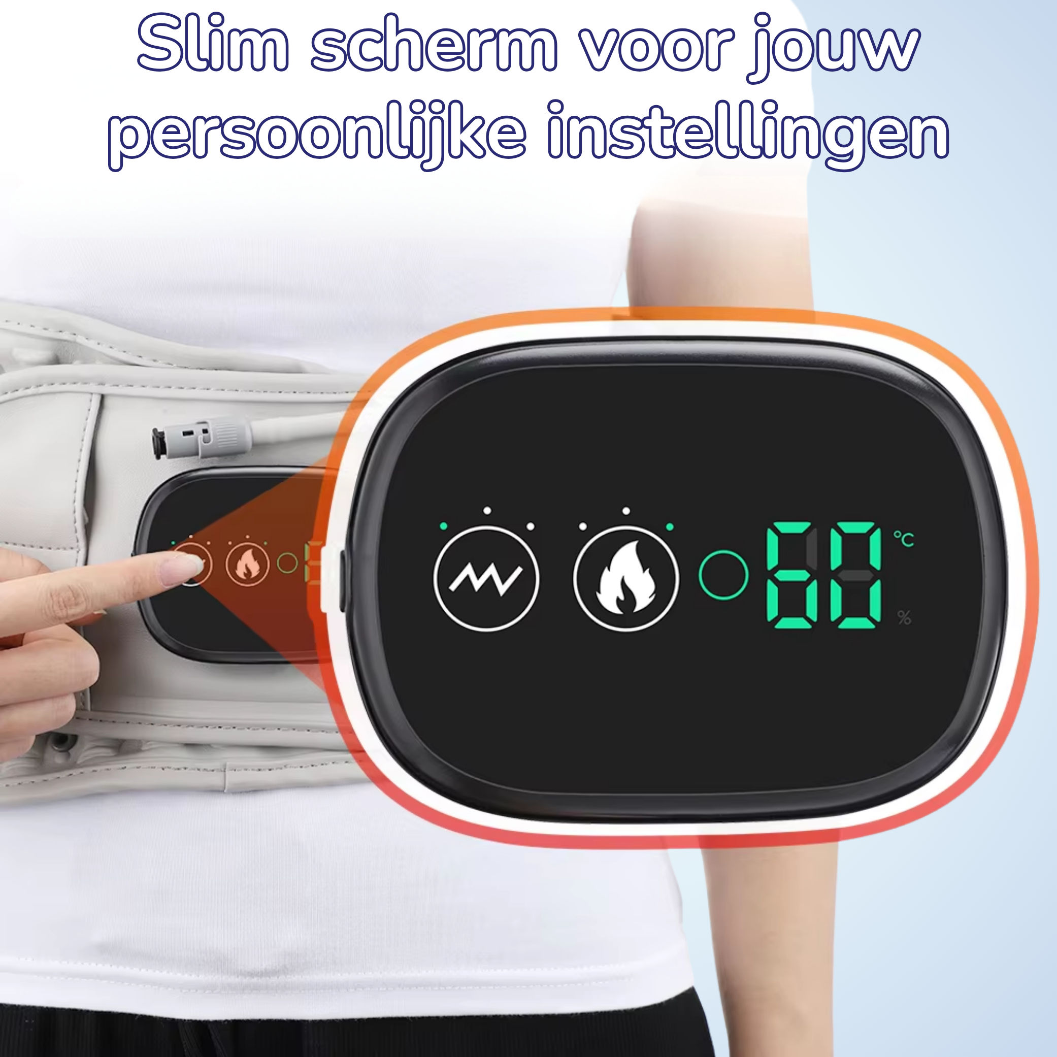 Upgrade:  Touch Screen Decompressie Brace met InfraRood Verwarming en Massage
