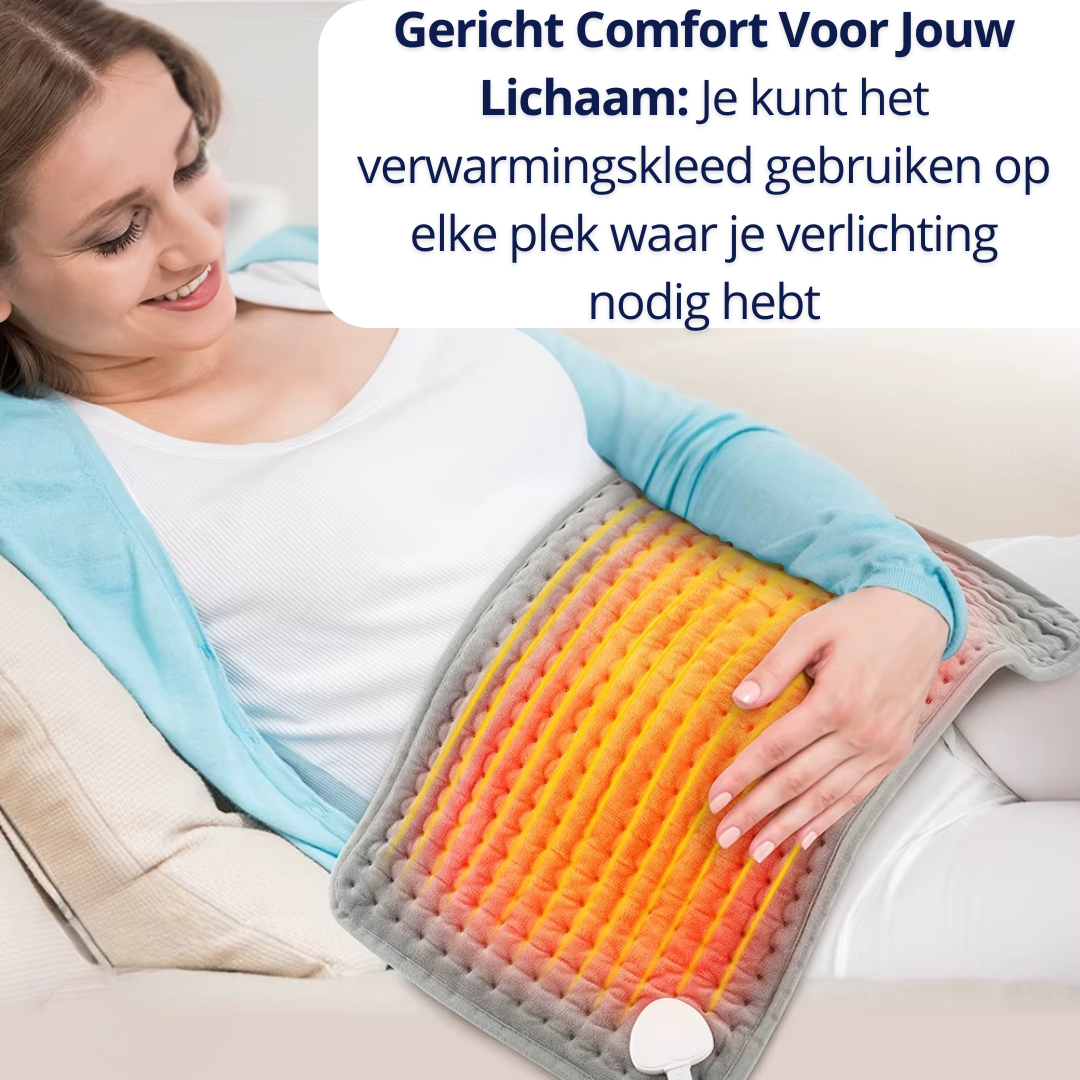 Verwarmingskleed – Diepe Warmte, Hulp bij Ontspanning