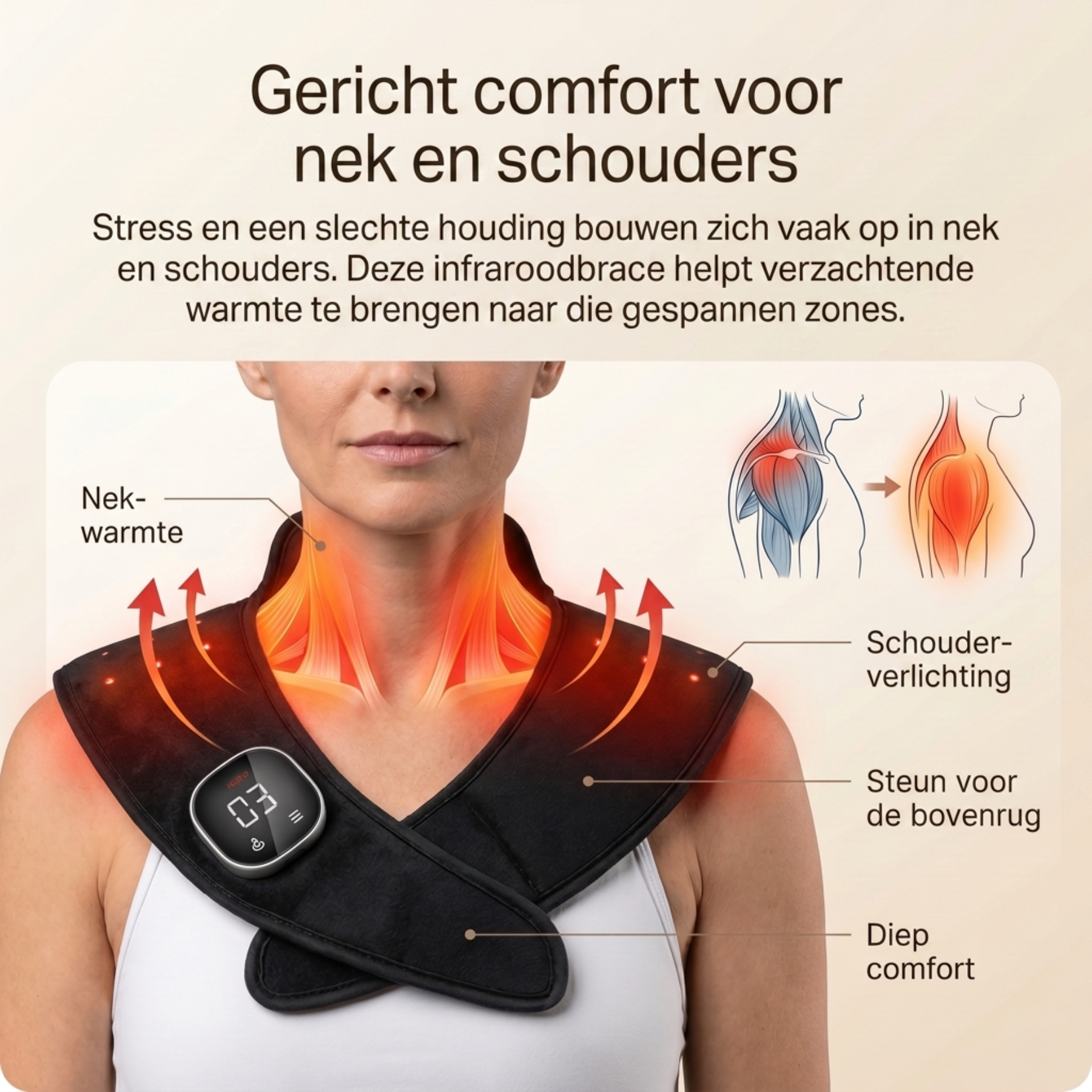 Infrarood Therapeutische Bovenrug Brace