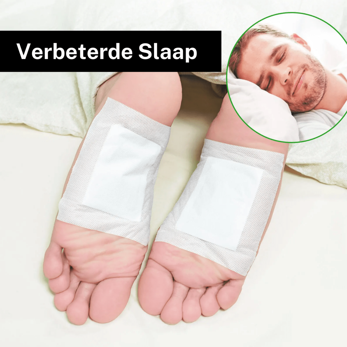 Voet pleister voor diepe reiniging en verbeterde slaap voeten schoonmaken vanbinnen