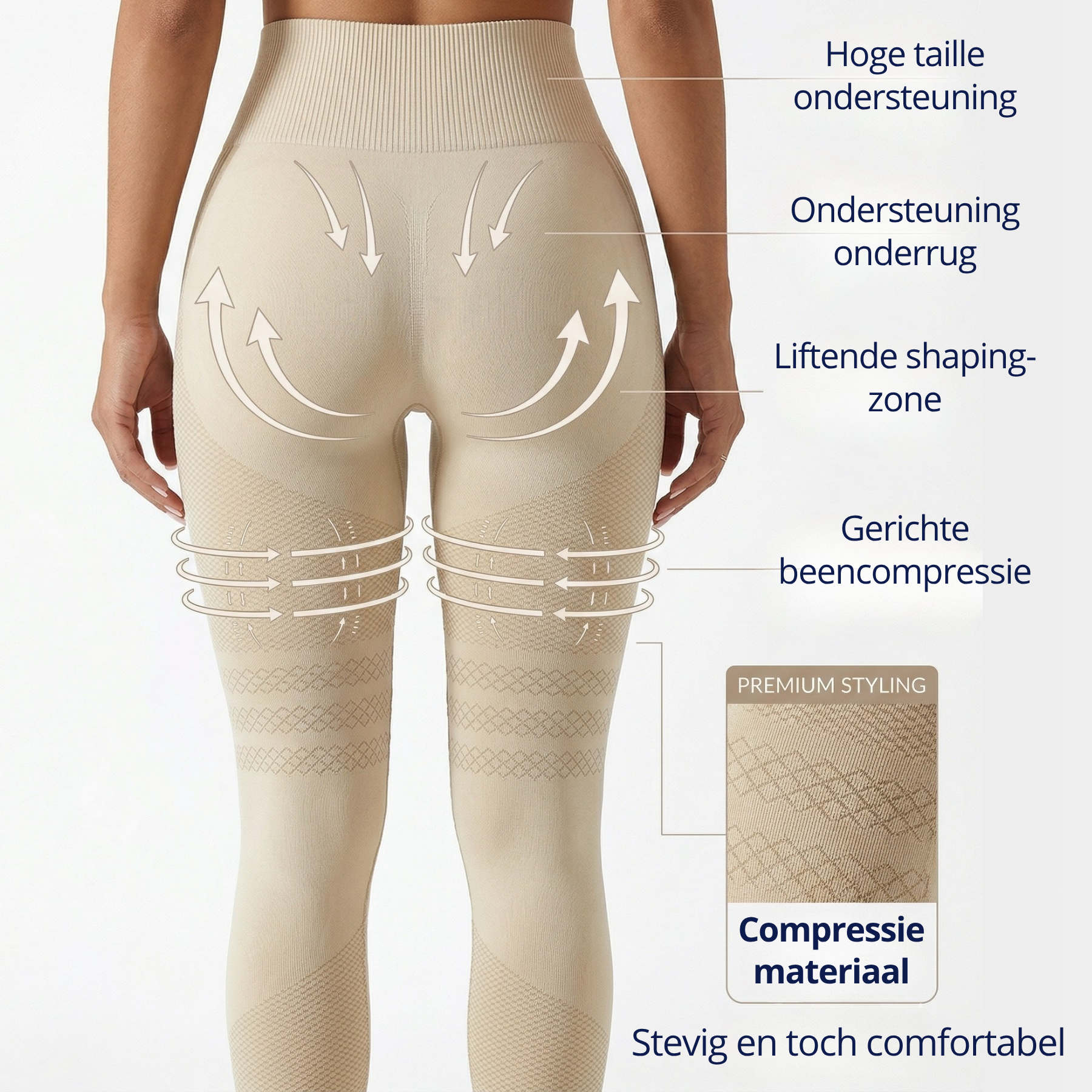 rechte rug compressie broek slanke benen vooor dames lange broek