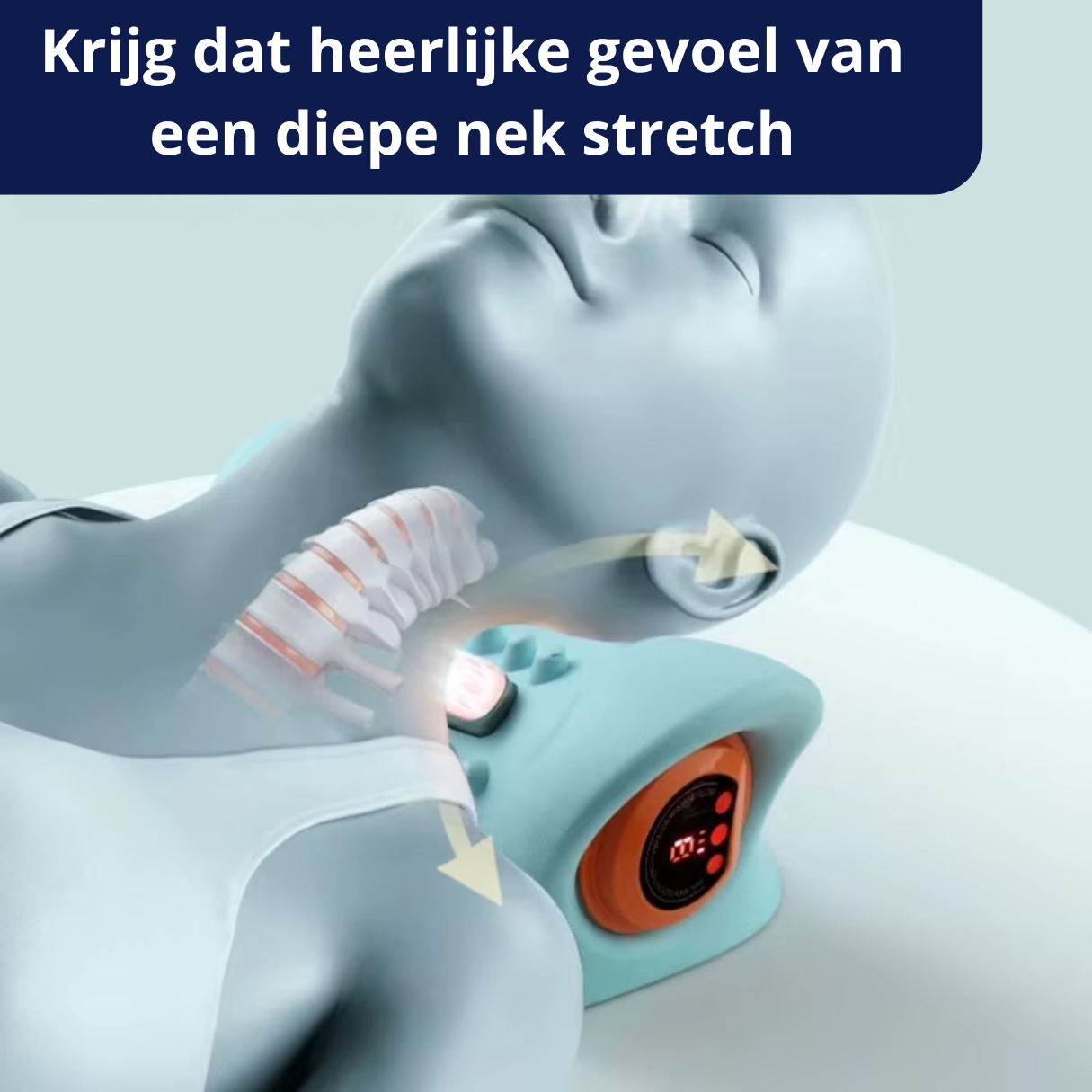 Nek Stretcher - 3 in 1- Warmte, Massage en Stretch