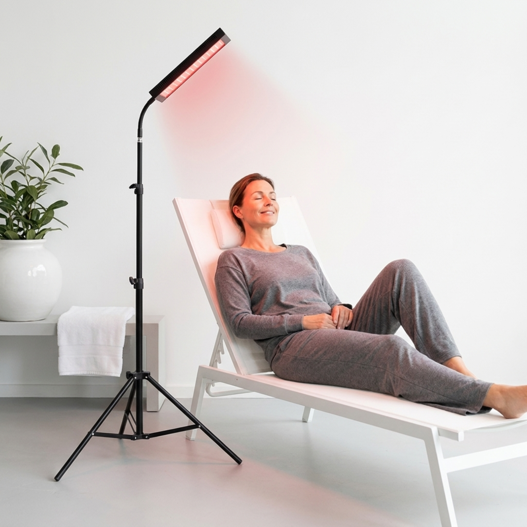 Infrarotlampe - 850 & 660 NM Rotlichttherapie - Mit Standard