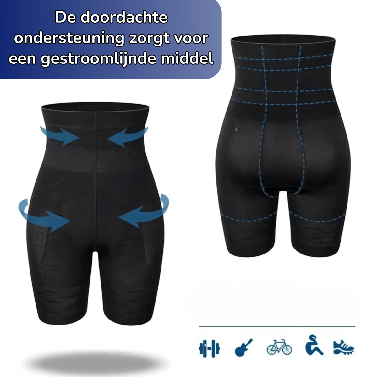 compressie broek
compressiebroek heren
compressiebroek hamstring rechte-rug perfectpostuur postuur verbeterende strakke broek slanke buik