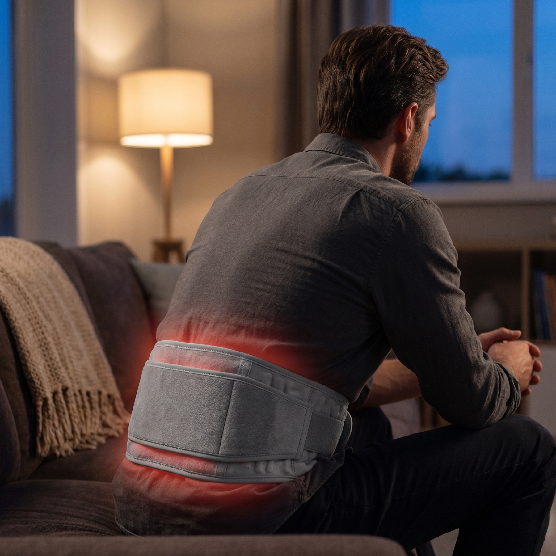 rug steun brace met warmte massage
