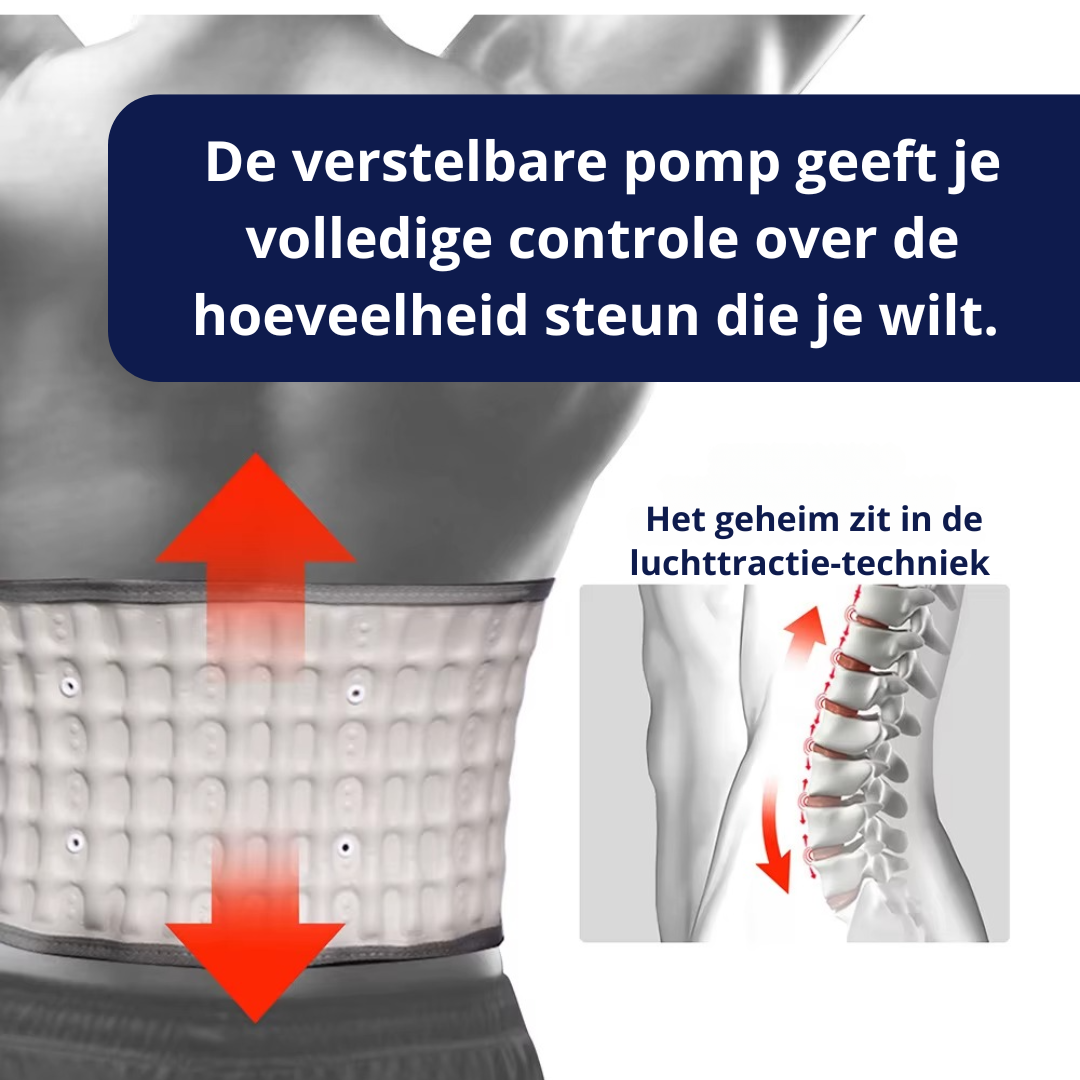 Hernia Ondersteuningsbrace met Luchttractie – Extra steun en ruimte voor je onderrug