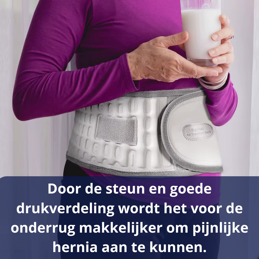 Hernia Ondersteuningsbrace met Luchttractie – Extra steun en ruimte voor je onderrug