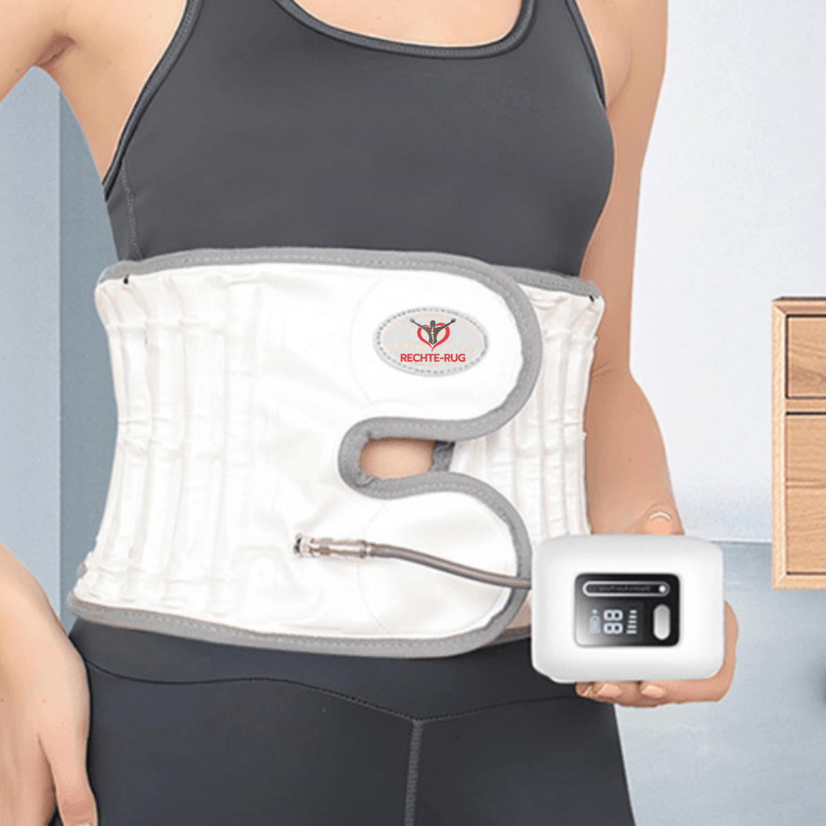 decompressie brace bij rugpijn en strakke wervels