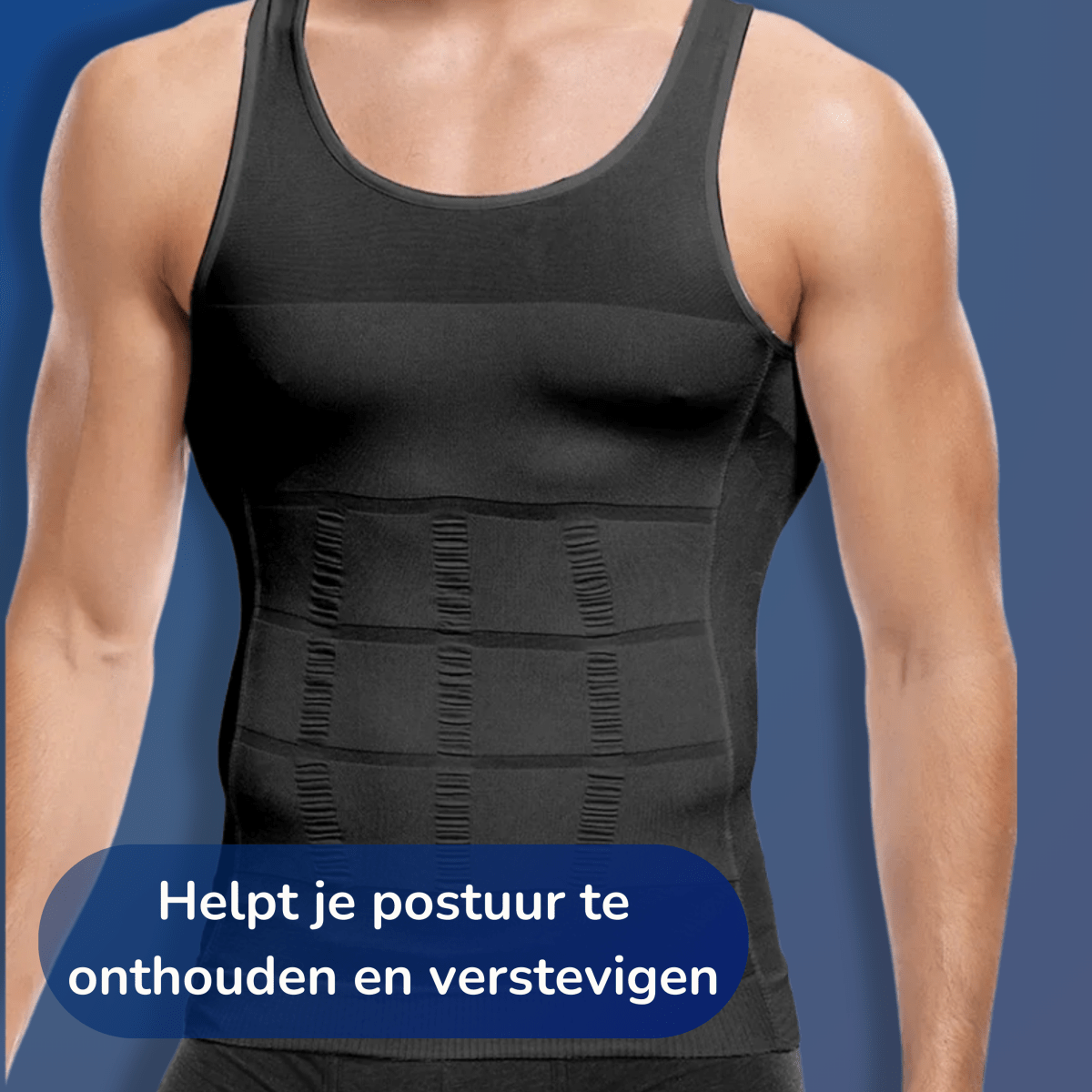 PerfectPostuur - Compressie Hemd - Slank en Recht Postuur - Heren