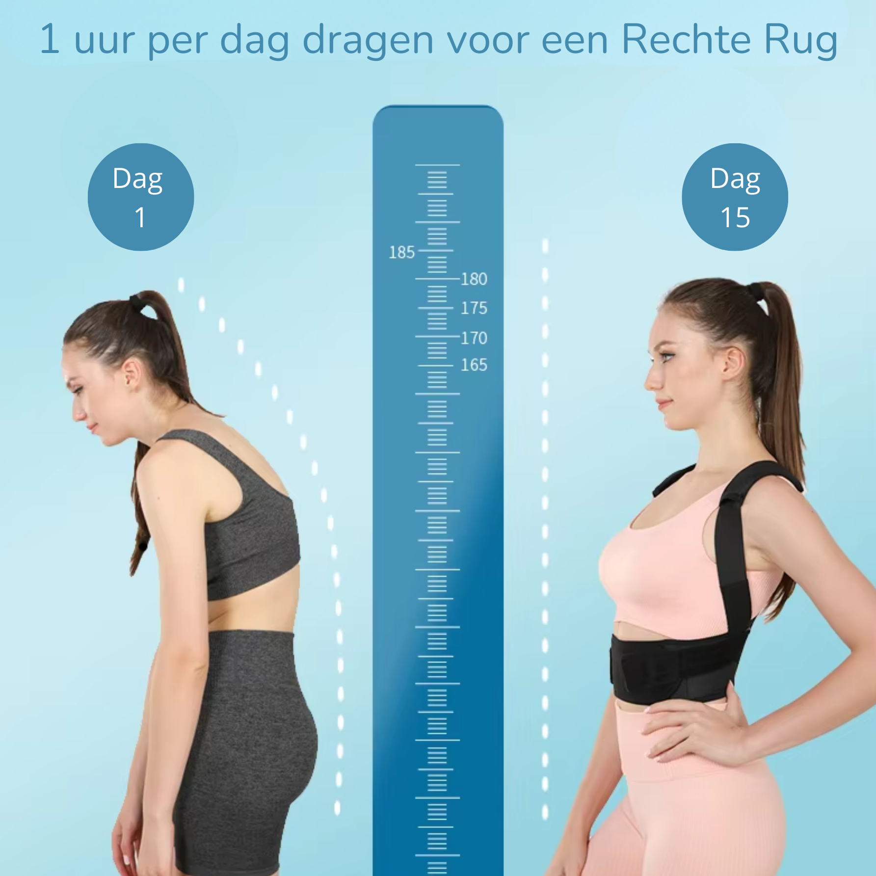 rechte rug postuur corrector voor dames postuurfix rechte-rug.nl