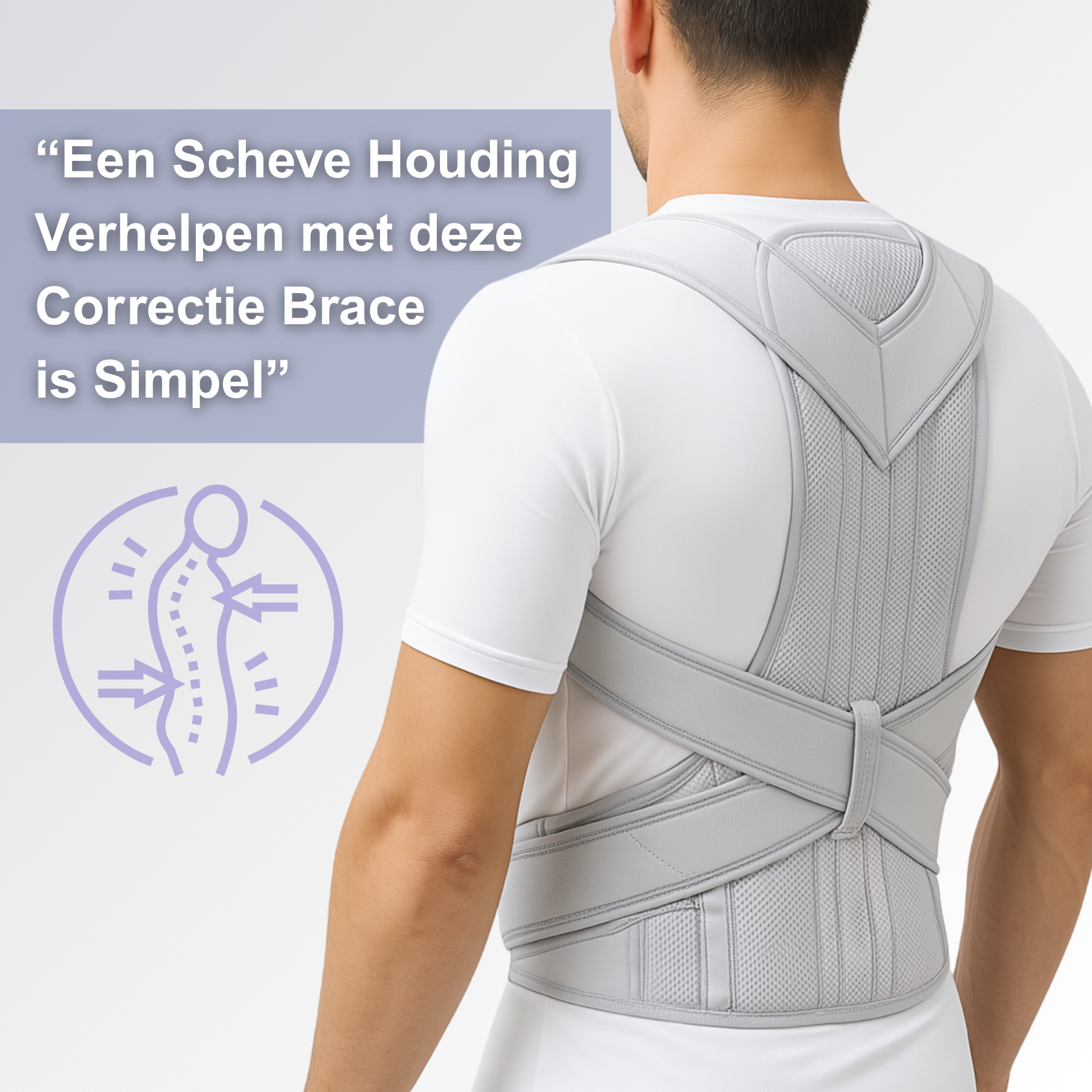 postuurbrace ondersteuning rechte rug brace postuur houder