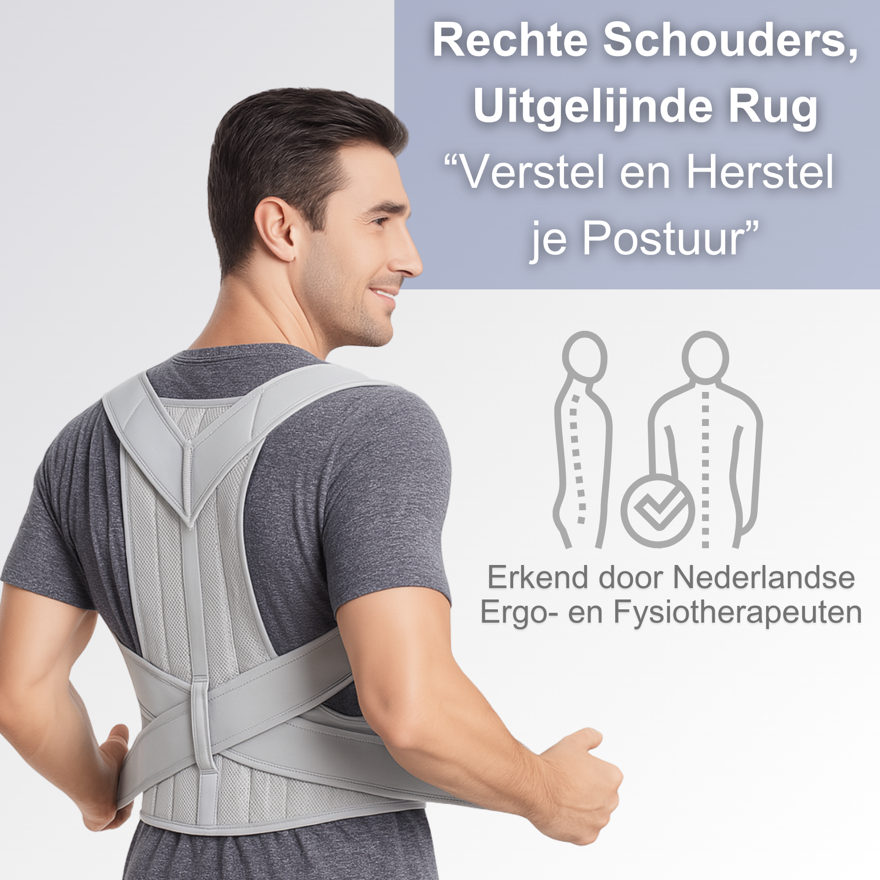 postuurbrace ondersteuning rechte rug brace postuur houder