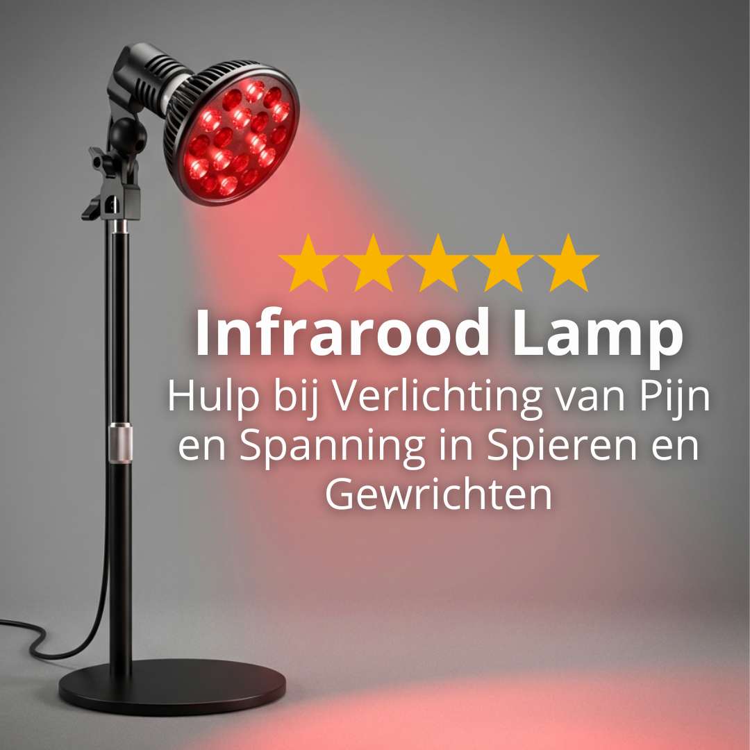 Infrarood Lamp - 850 & 660 NM Roodlicht Therapie - Met Standaard