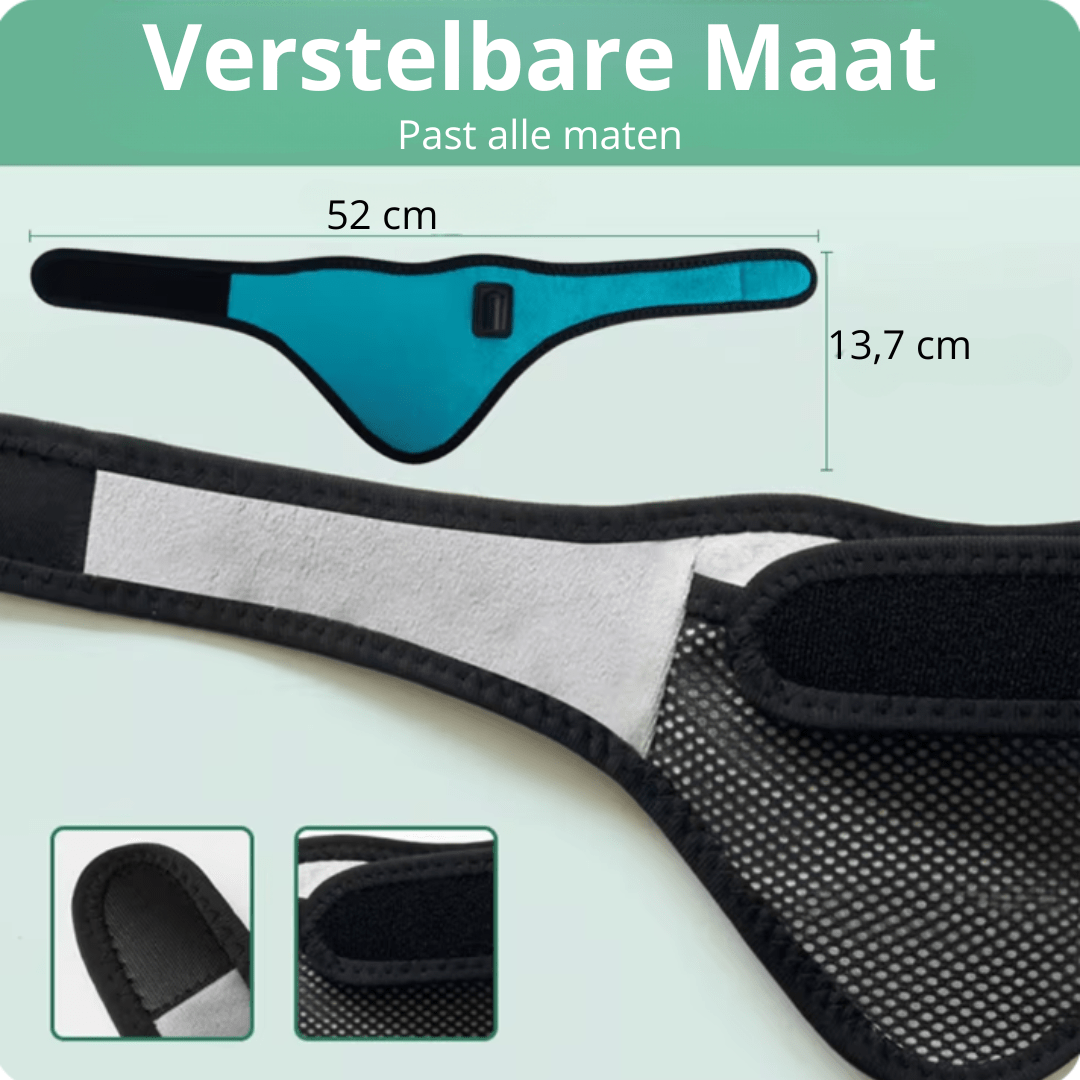 Nek infrarood verwarming brace tegen een stijve nek , nek artrose en nekpijn. infrarood tegen nekpijn