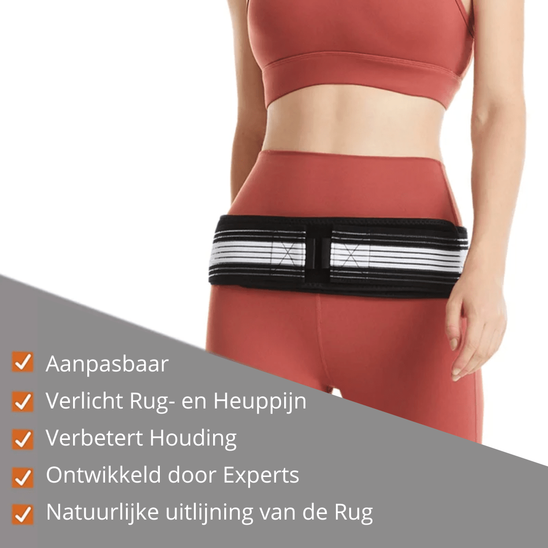 Verlicht Rug- en Heuppijn Verbetert Houding Aanpasbare Ondersteuning Comfortabel en Discreet Ontwikkeld door Experts