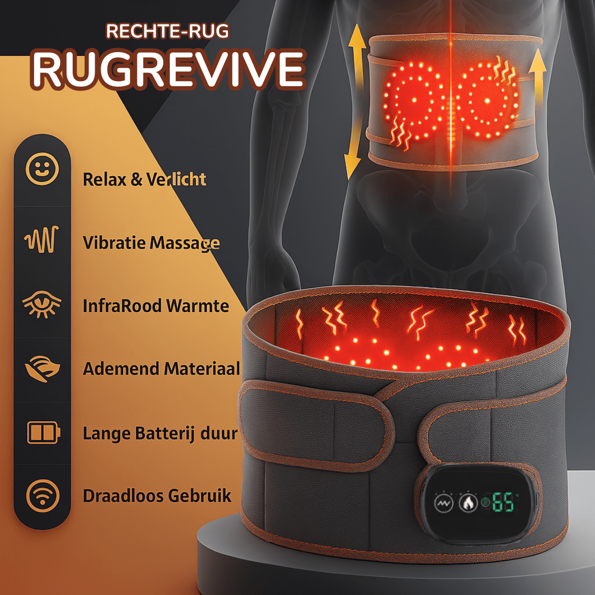RugRevive - Infrarotwärme - Unterer Rücken