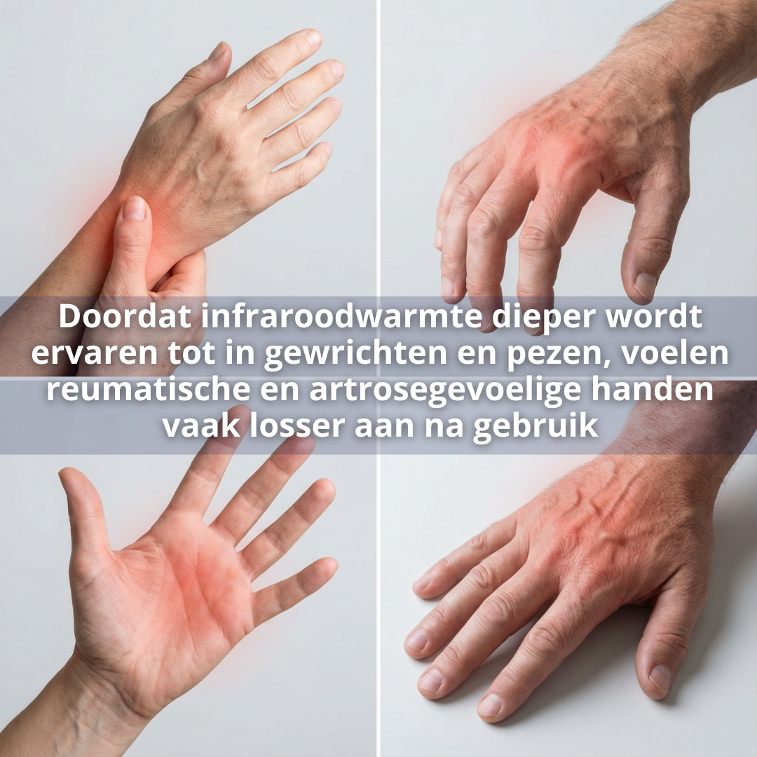 infrarood therapie voor reuma artrose in de handen van rechte-rug.nl rechte rug