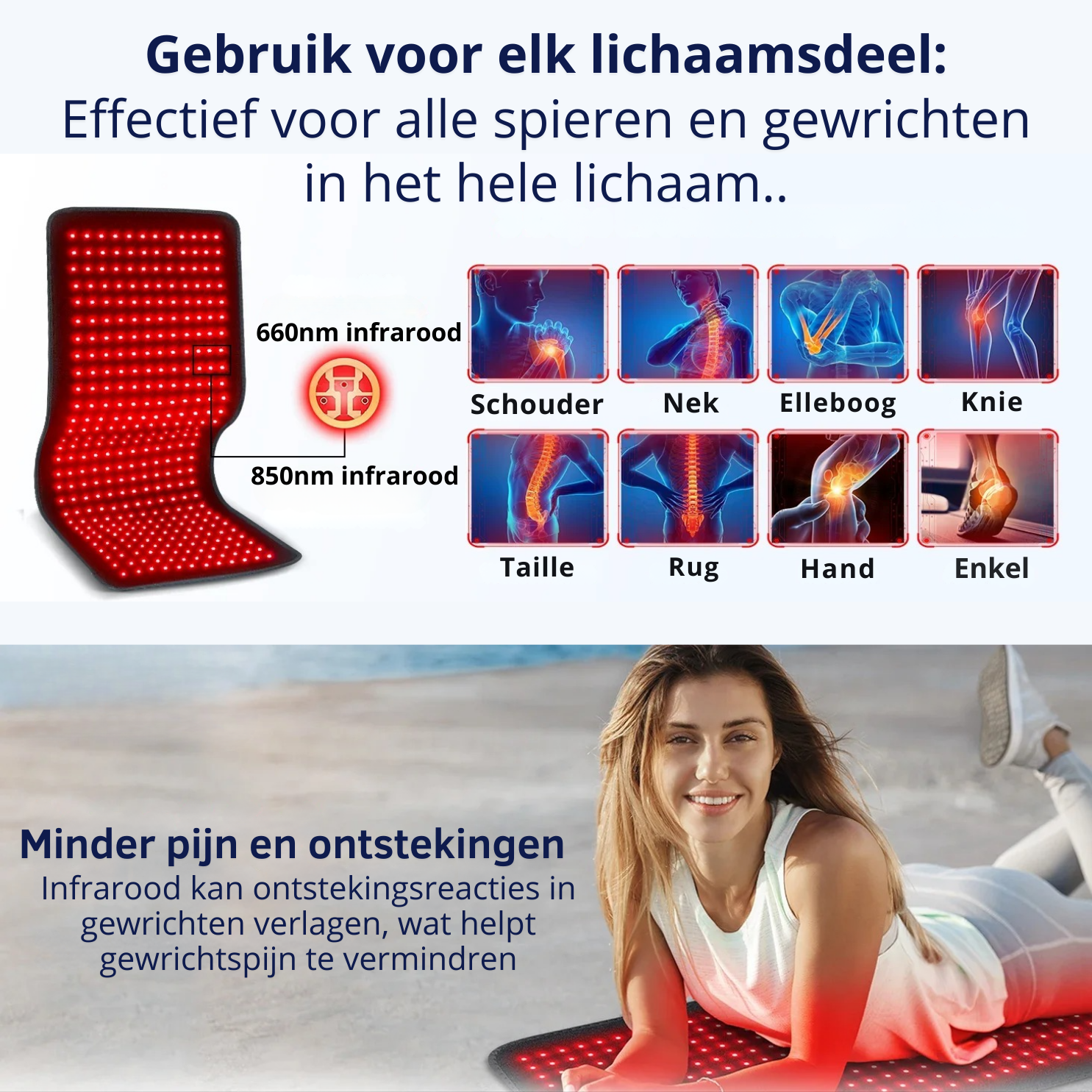 infrarood rechterug infrarood therapie voor gewrichten en pezen infra rood lamp warmte mat