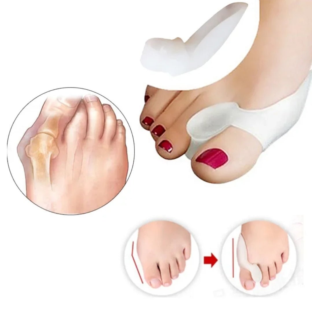 Grote teen correctie spreider silicone tenen spreiden voor voeten en grote teen. Kromme grote teen,  correctie voeten.