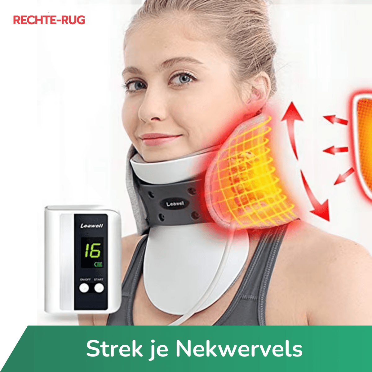nek decompressie brace bij verzakte wervels of nek hernia nekdecompressie om nekwervels te strekken van rechte-rug