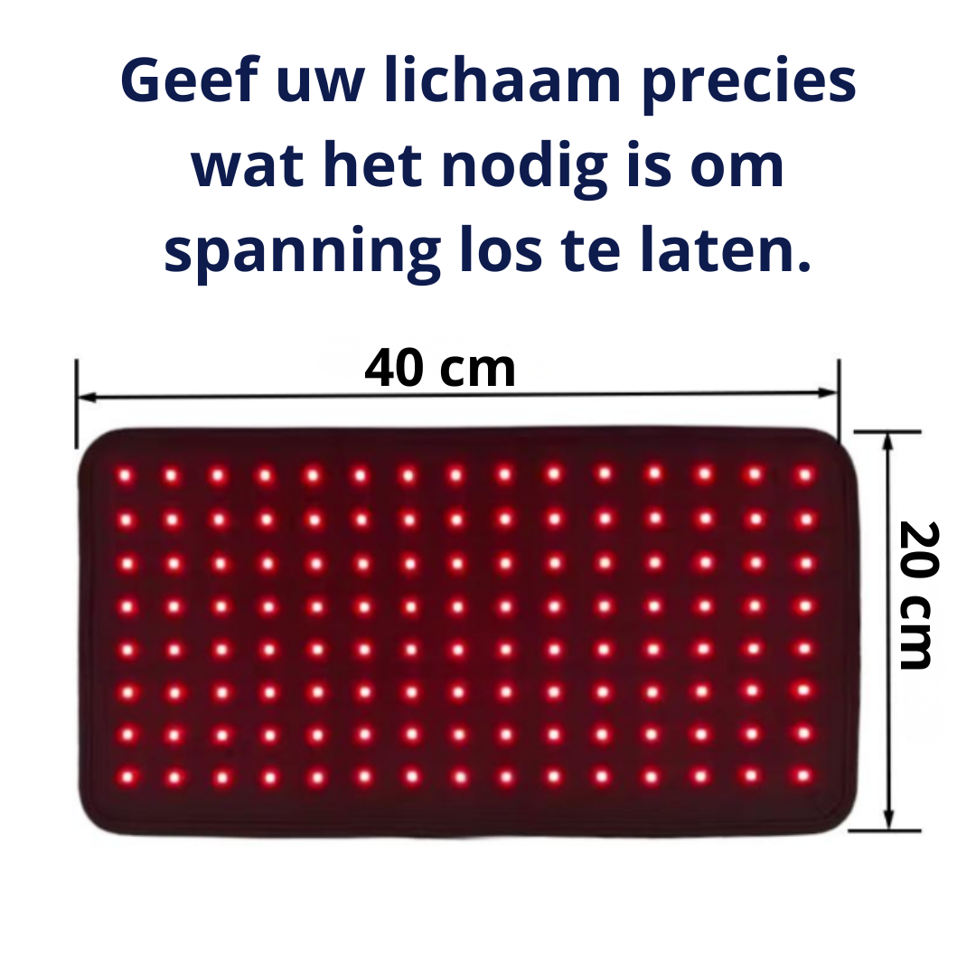 Professionele InfraRood Therapie Mat - 40x20cm - Herstel en Ontspanning