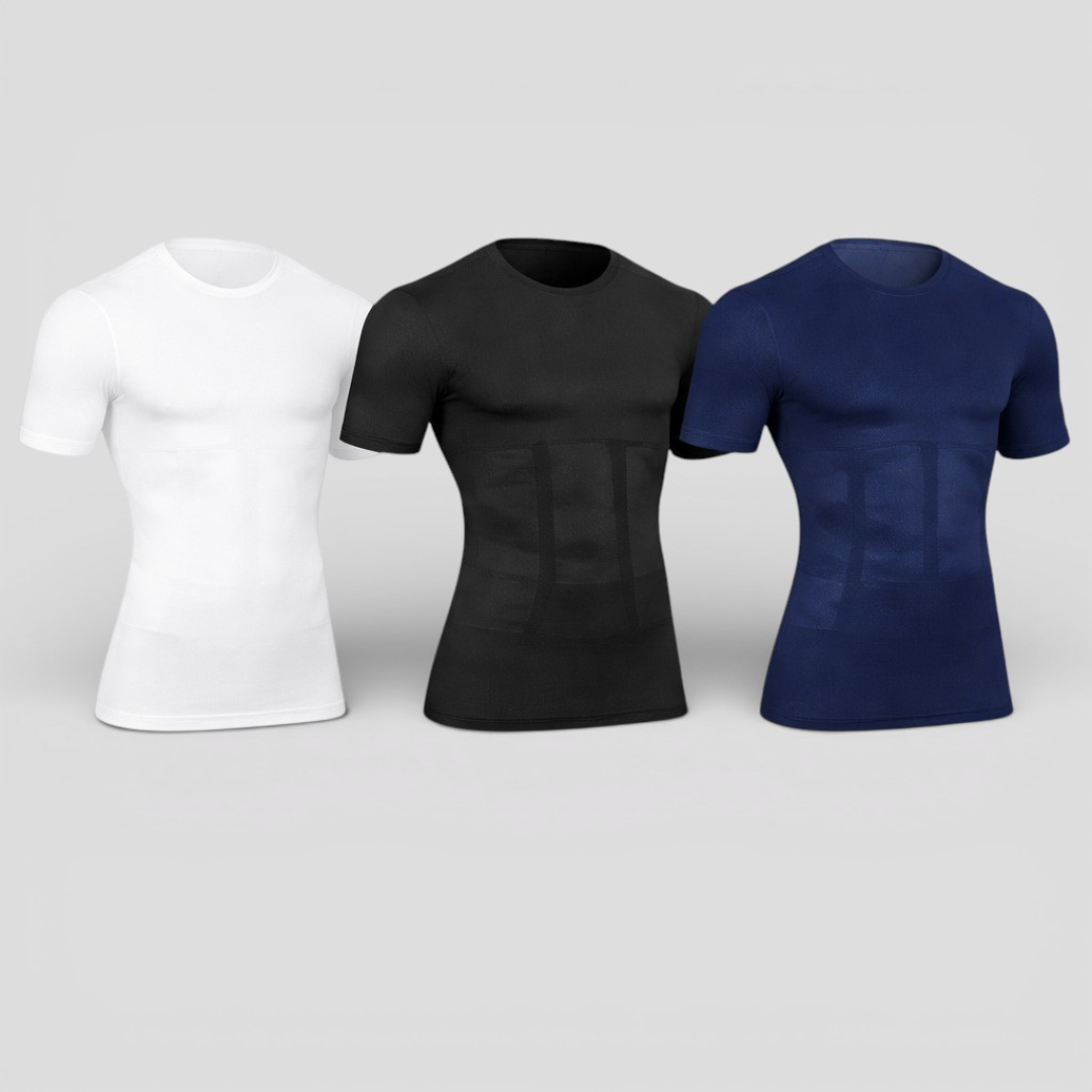 PerfectPostuur - Compressie T-shirt - Slank en Zelfverzekerd Postuur - Heren