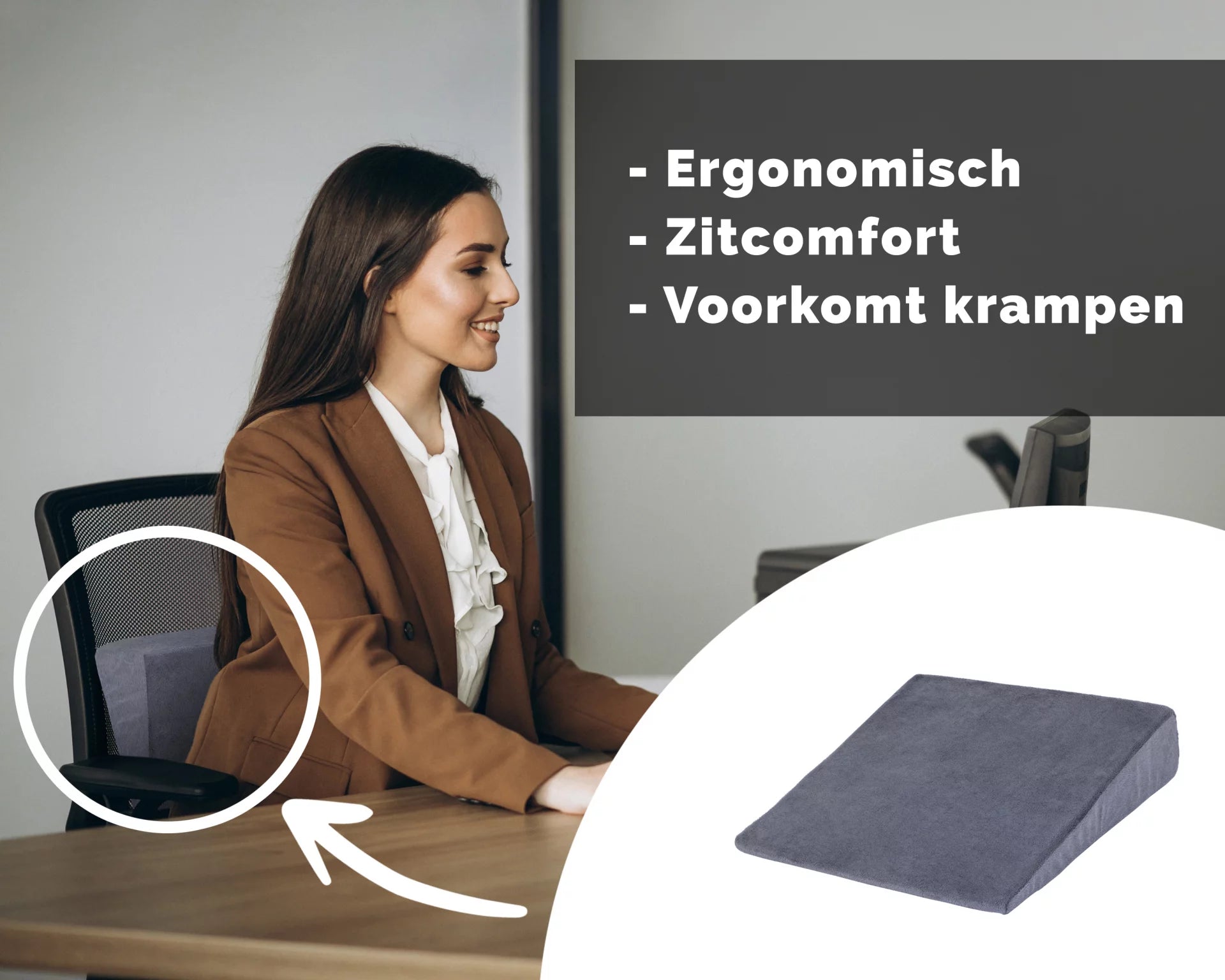 ergonomisch zit kussen bij rugpijn of zere rug zitkussen zitten met rugpijn