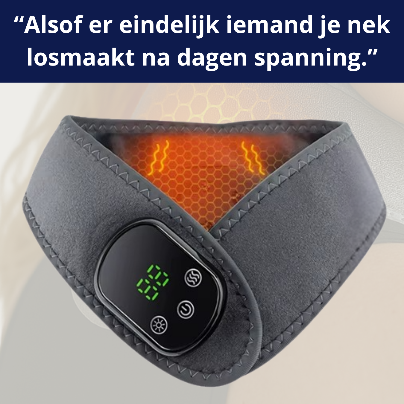 rechte-rug.nl warmte brace voor de nek nekpijn rechte rug nekhernia koude nek
