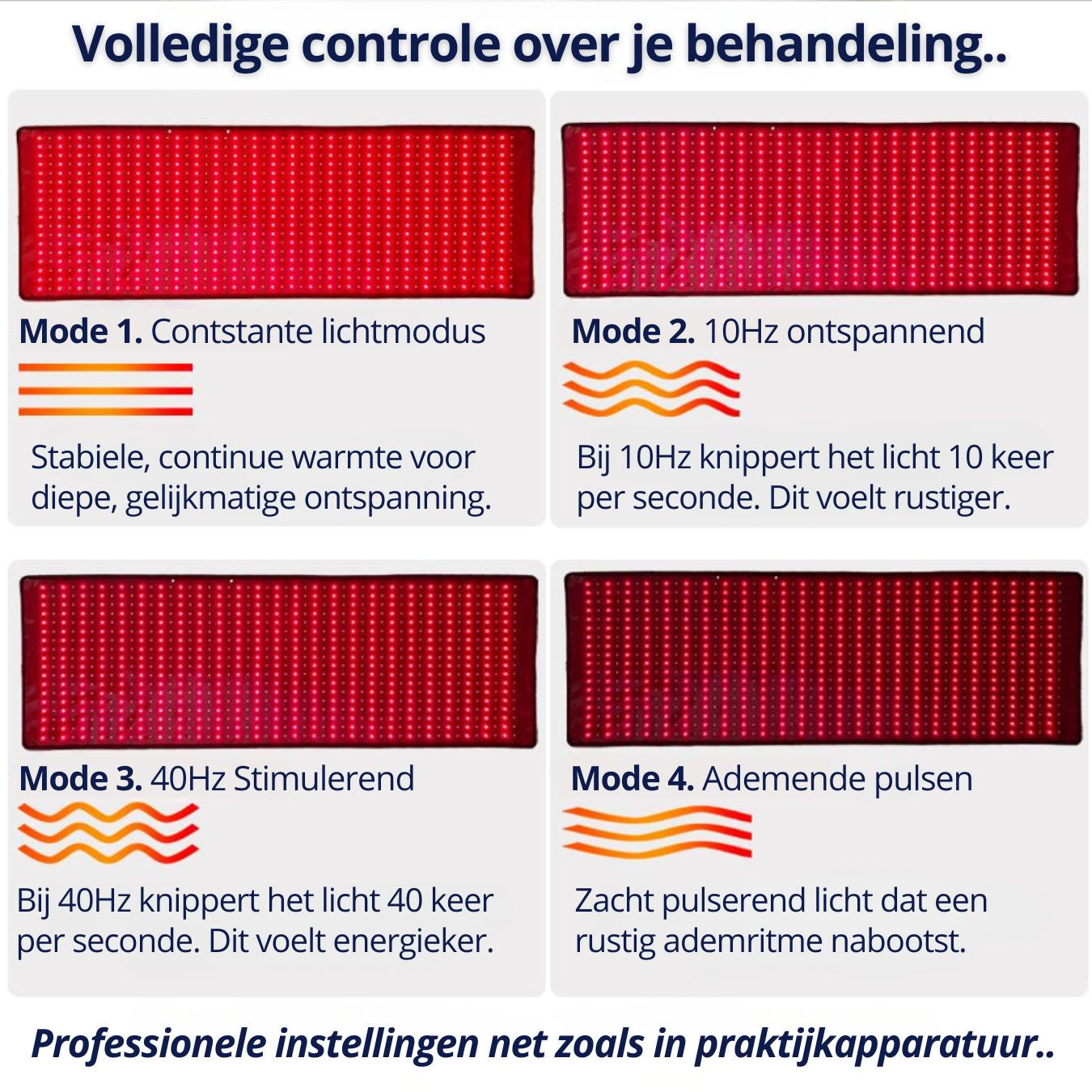 infrarood mat bij rechte rug kopen 650nm roodlicht