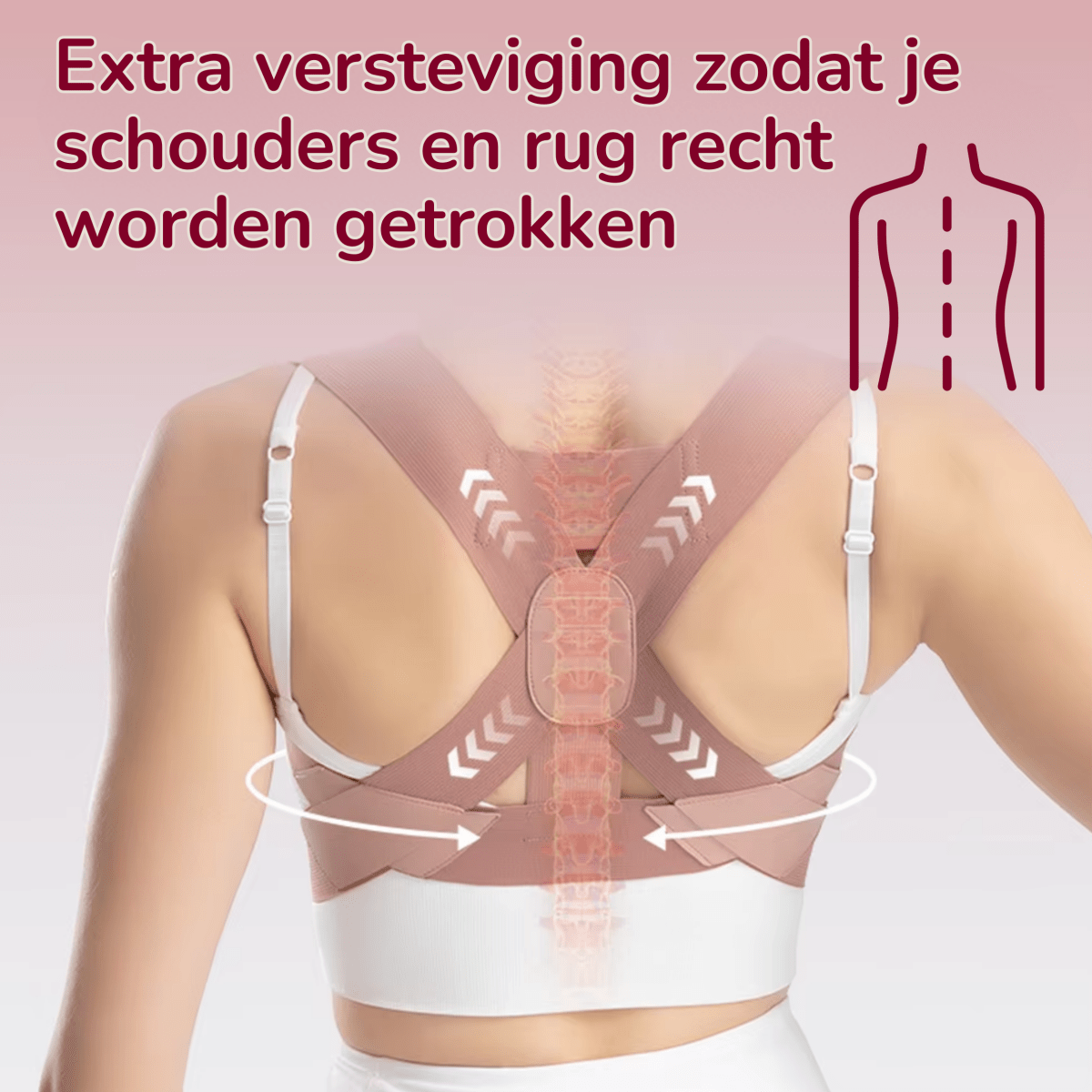 postuur verbeteren vrouwen dames postuur brace rechte-rug.nl rechte rug brace postuur corrector rugband dames vrouwen
